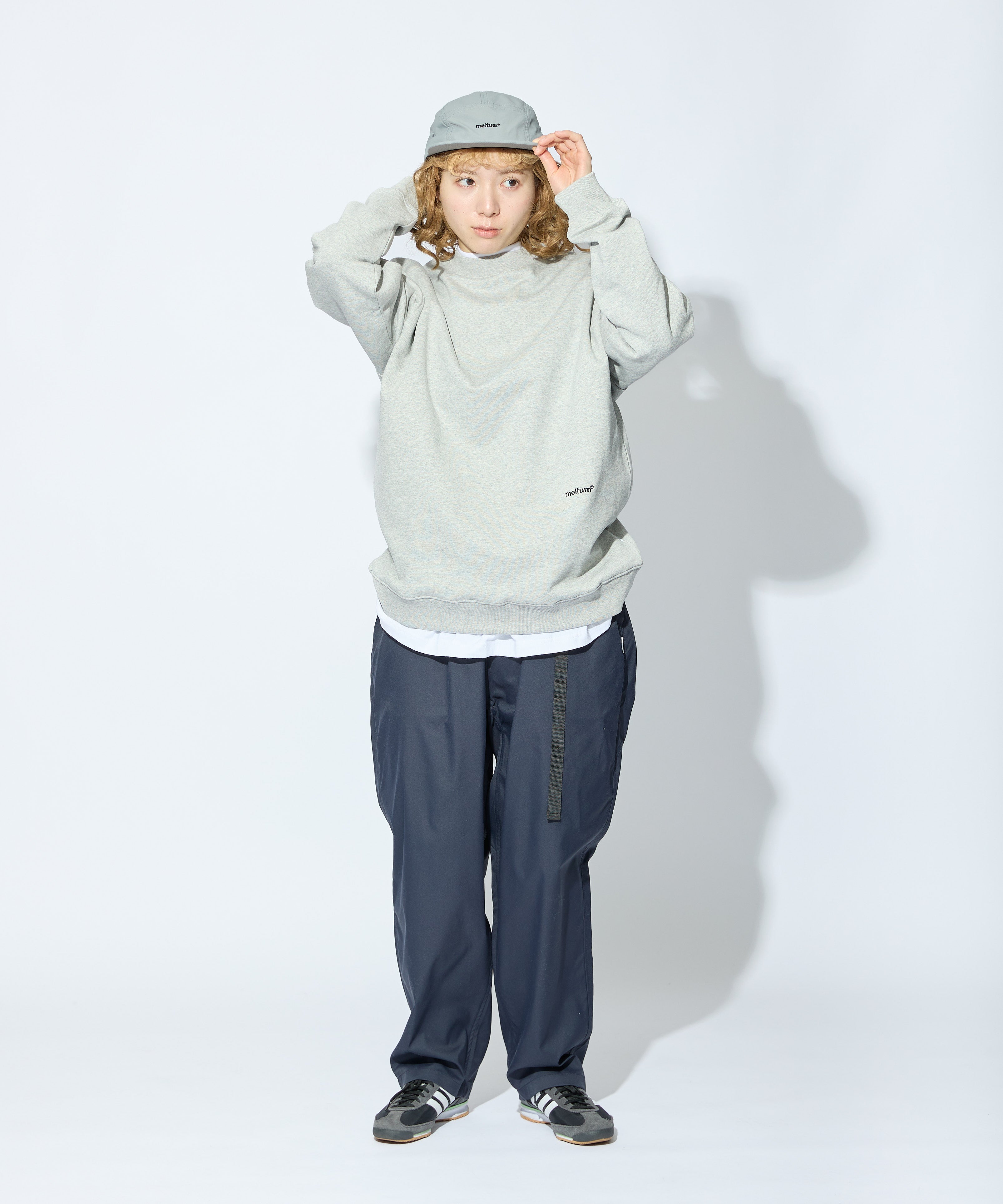 US COTTON HEAVEY SWEAT CREW【GREY】