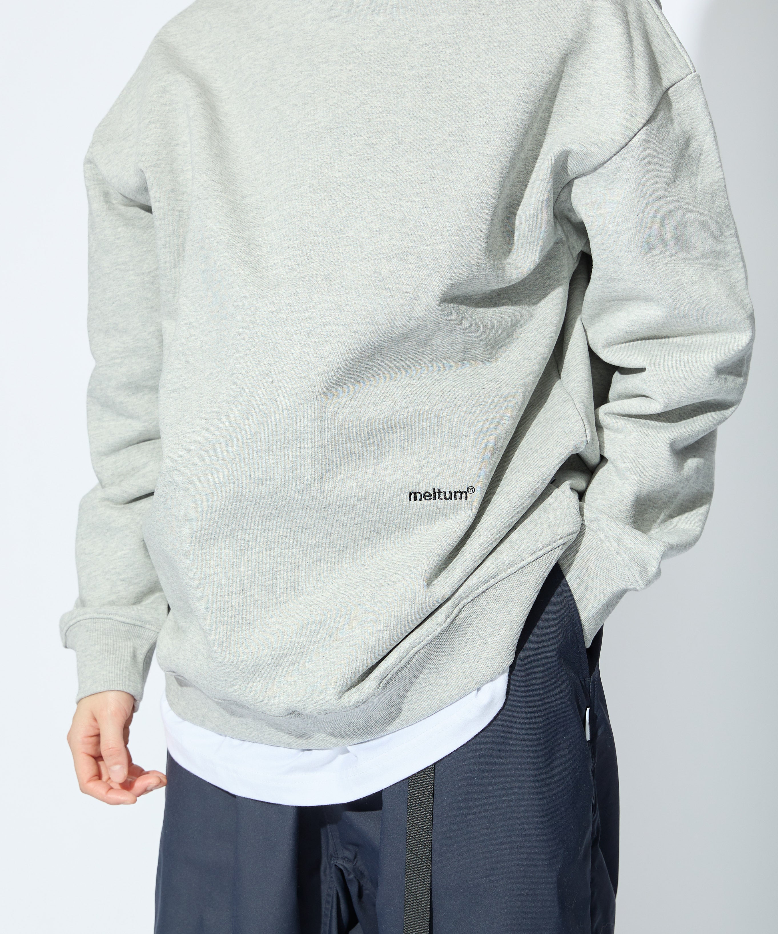 US COTTON HEAVEY SWEAT CREW【GREY】