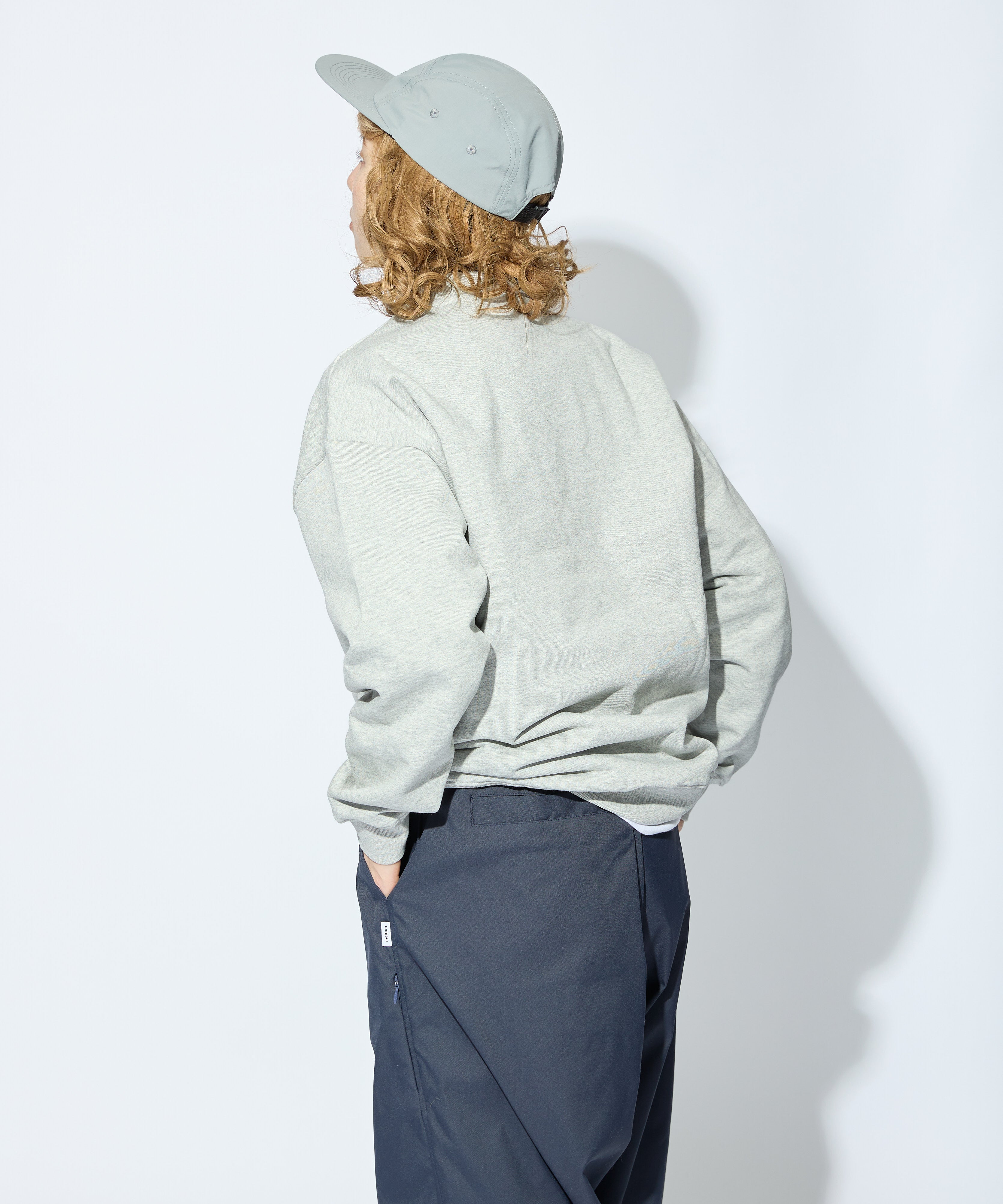 US COTTON HEAVEY SWEAT CREW【GREY】