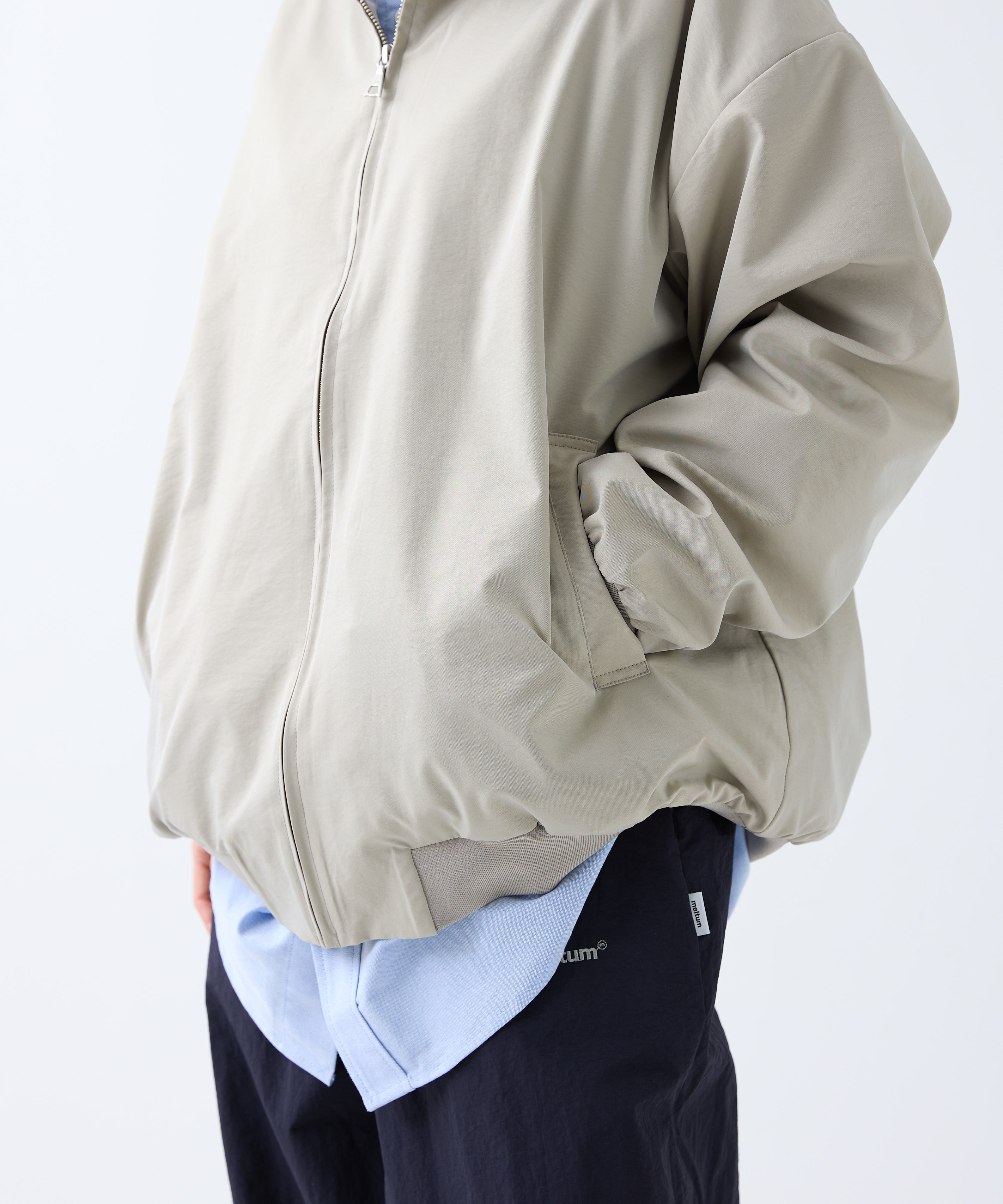 NYLON HARRINGTON JACKET