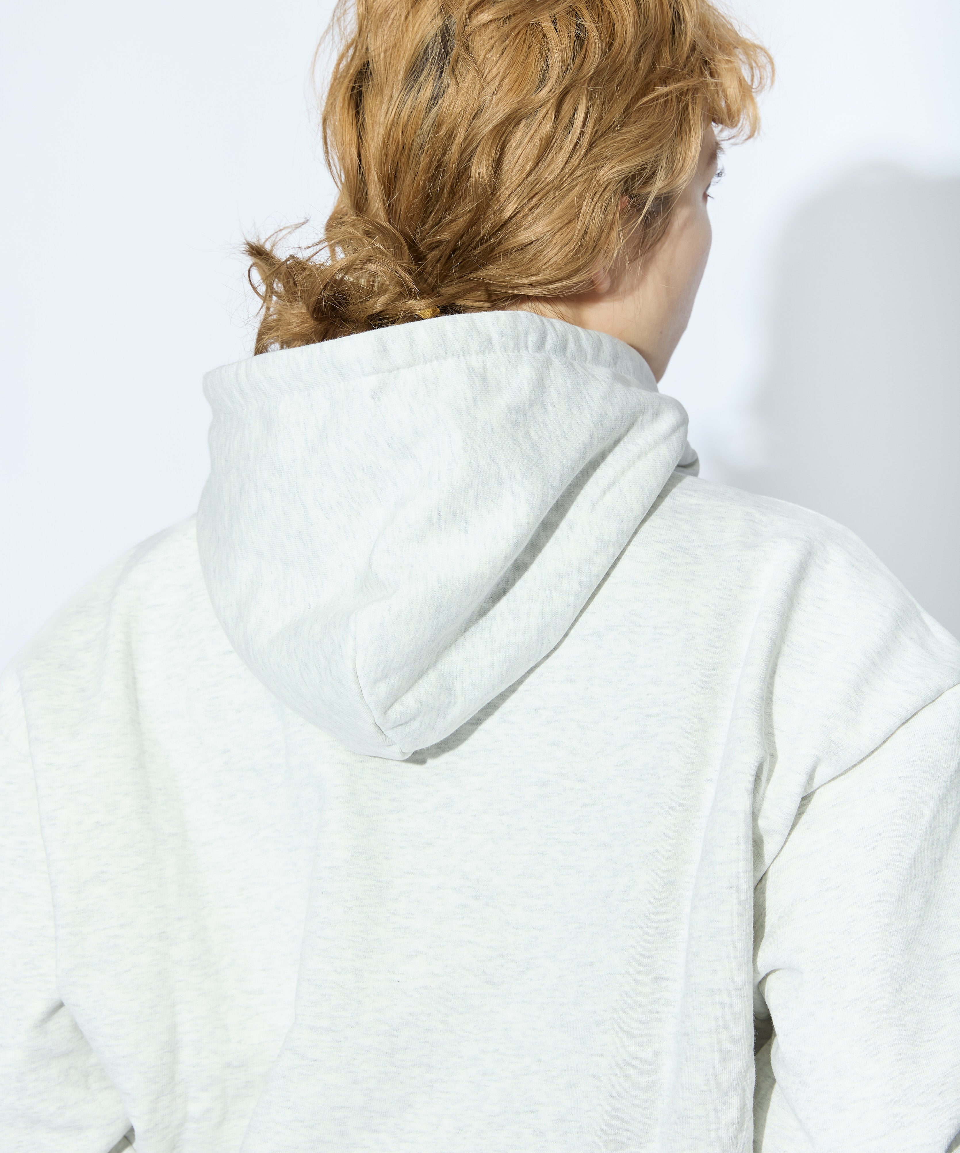 US COTTON HEAVEY SWEAT HOODIE【ASH】