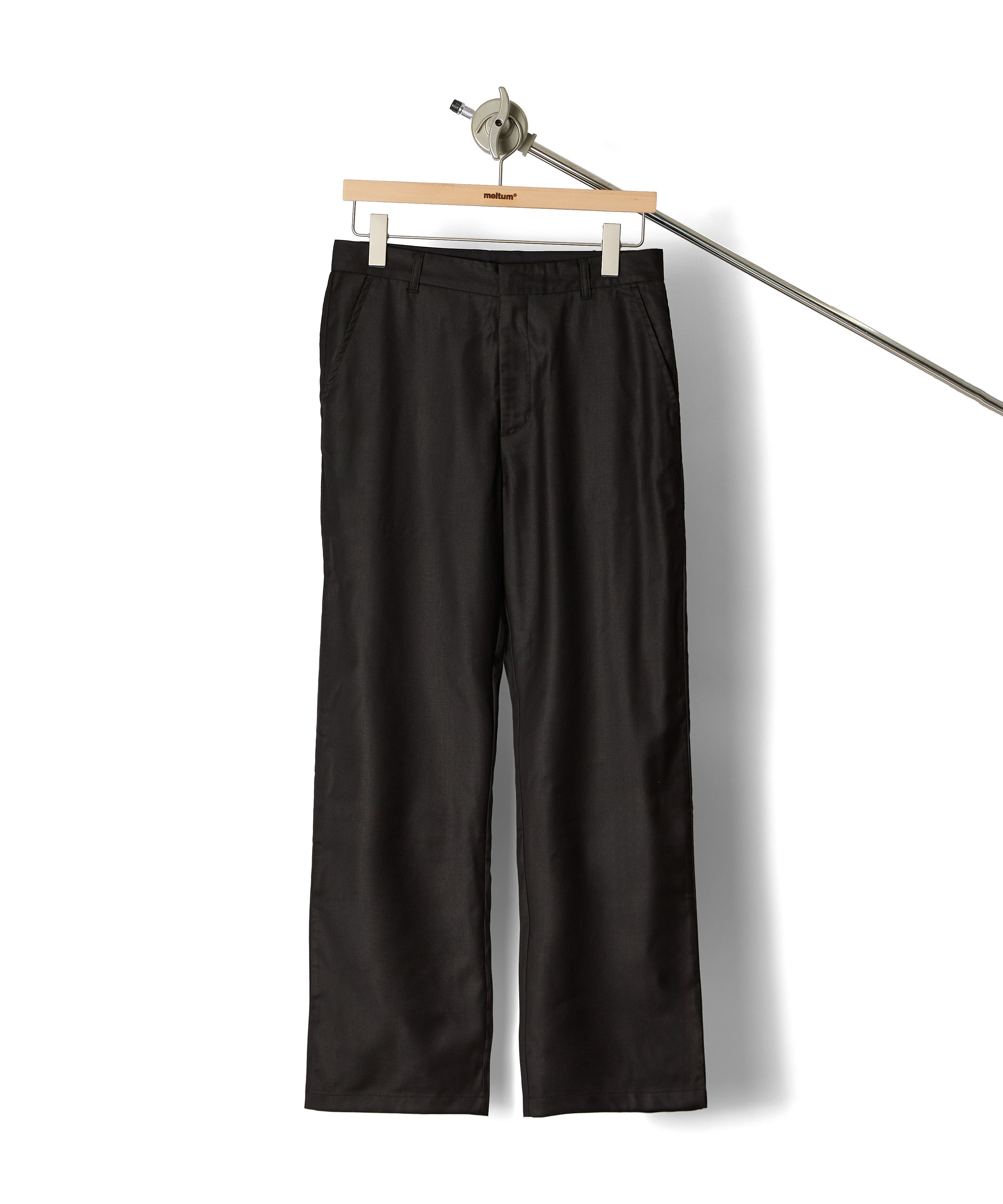 Tamme Tropical Wool Gaiter Slacks ブラック TROPICAL WOOL SLACKS