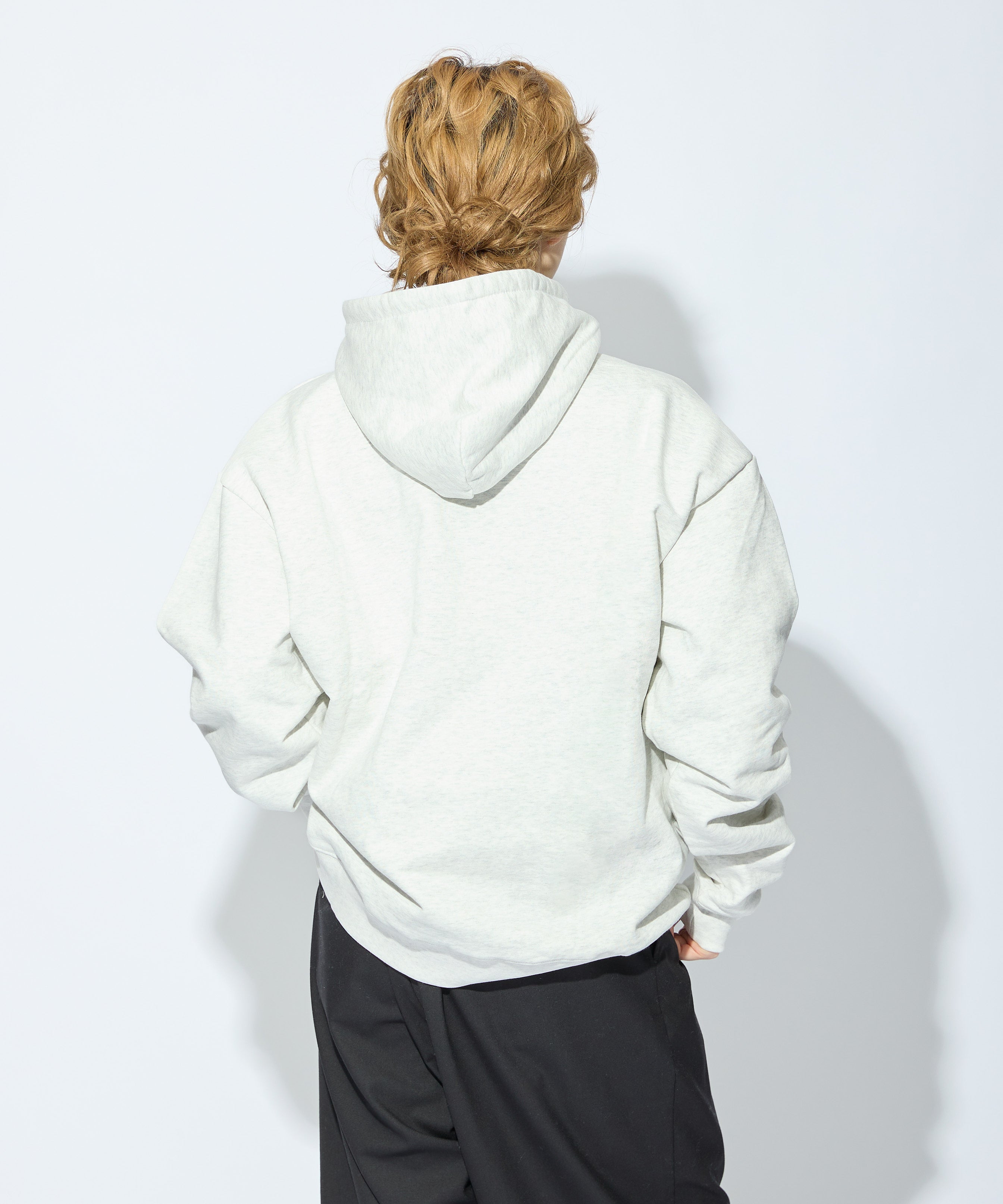 US COTTON HEAVEY SWEAT HOODIE【ASH】