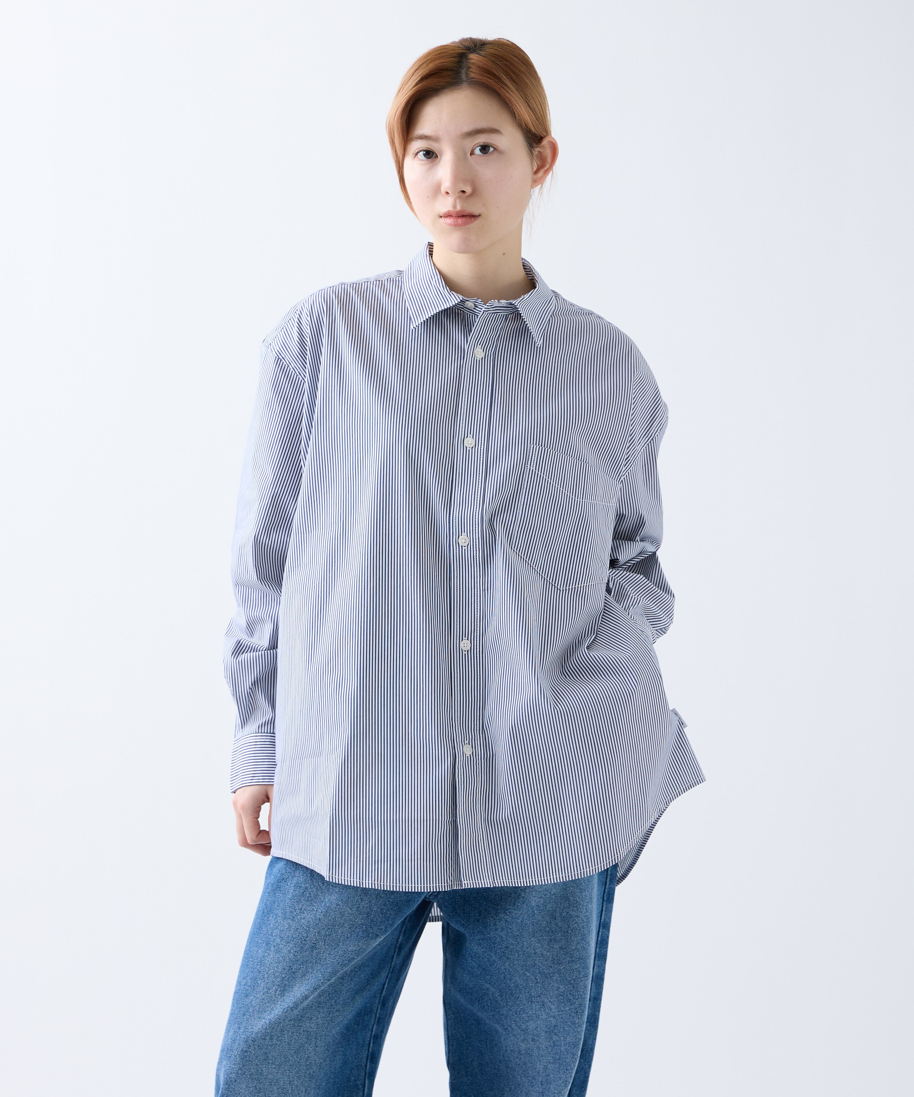 LOOSE STRIPE SHIRT L/S