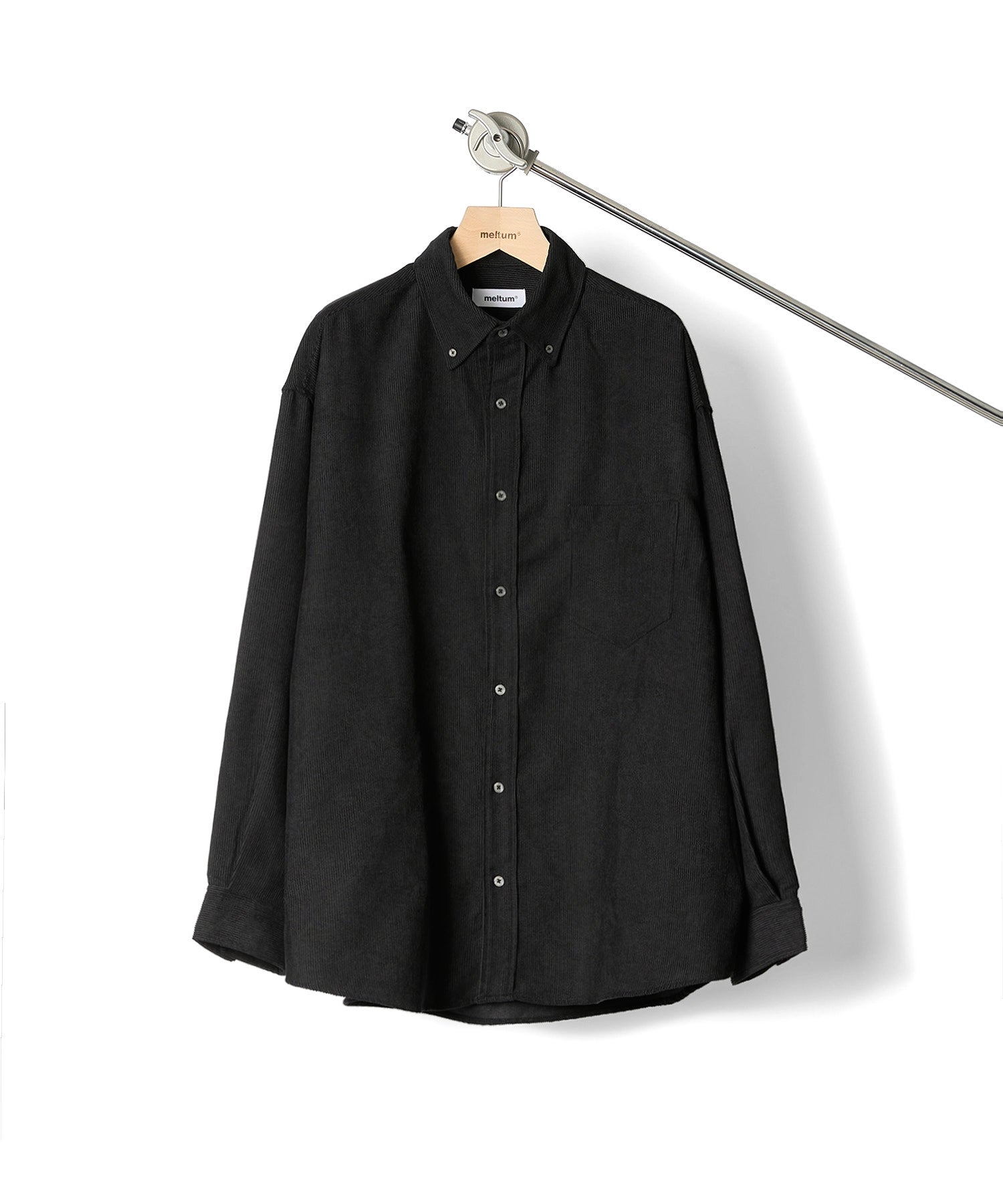 OVERSIZED CORDUROY SHIRT【BLACK】