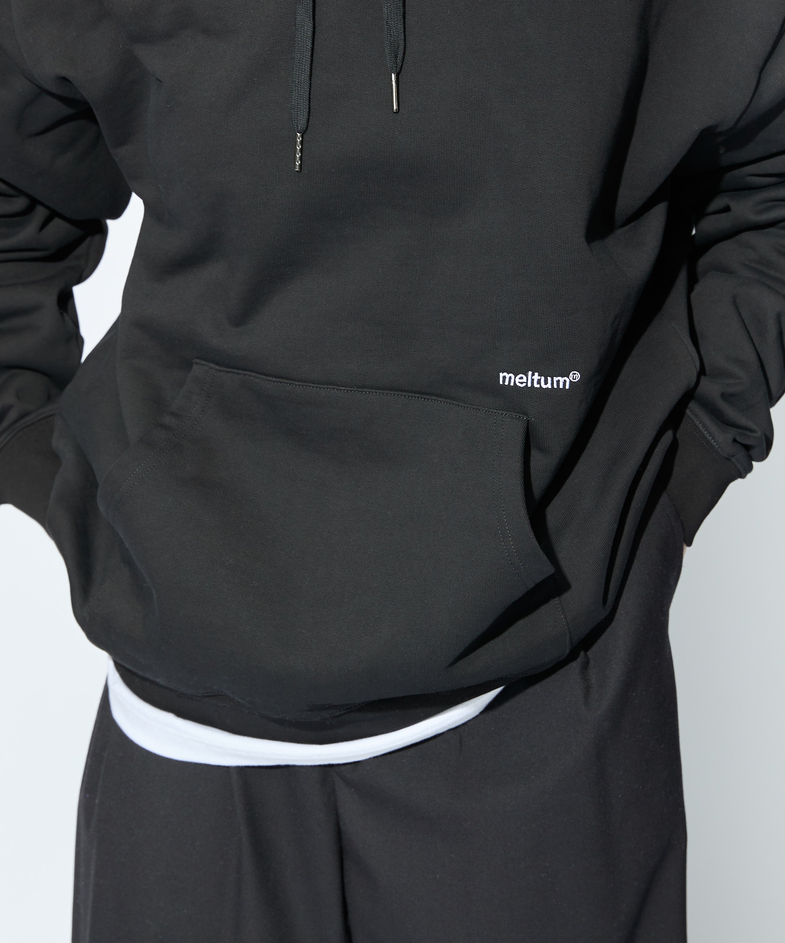 US COTTON HEAVEY SWEAT HOODIE【BLACK】