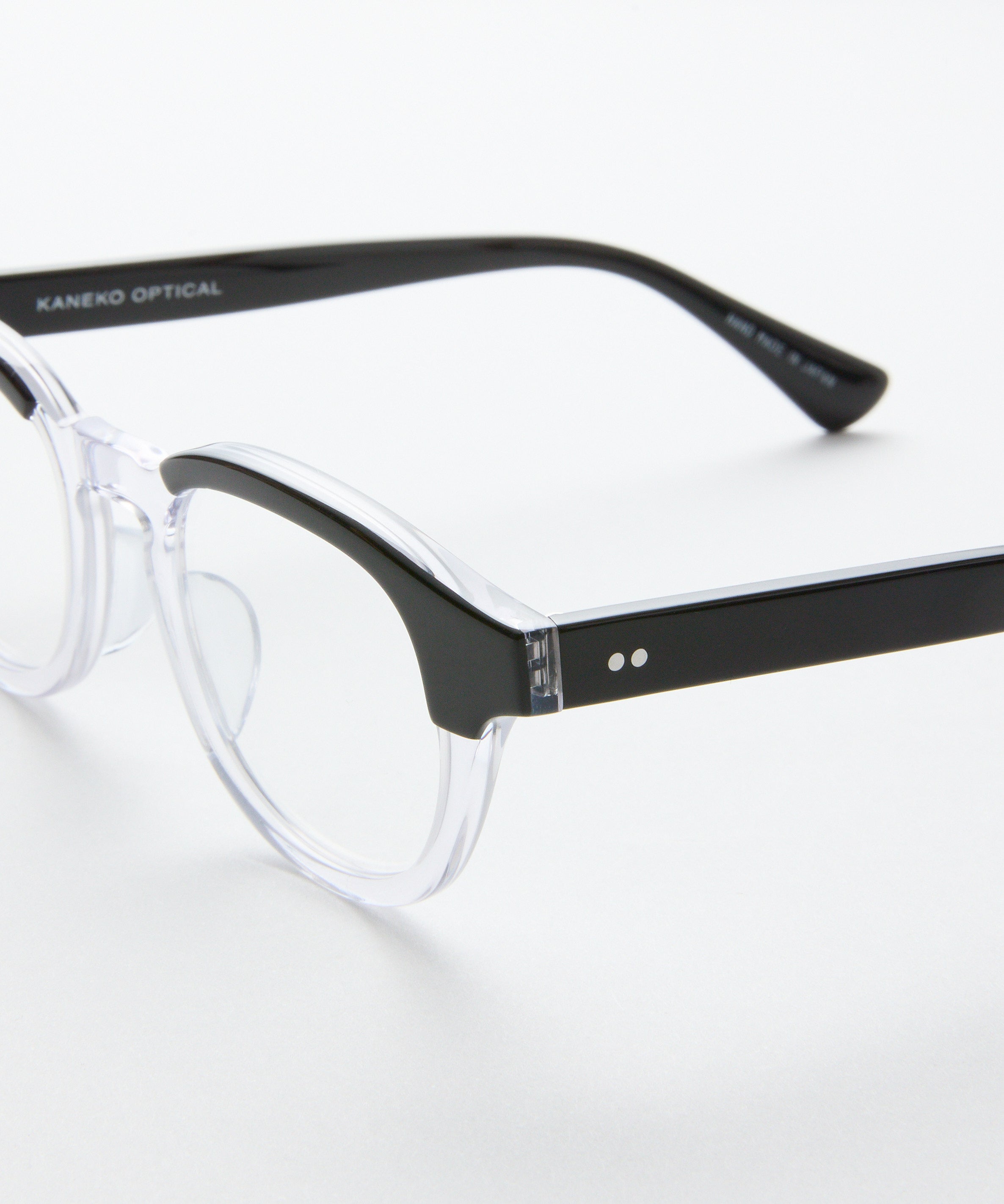 KANEKO OPTICAL × meltum 眼镜 黑色×透明