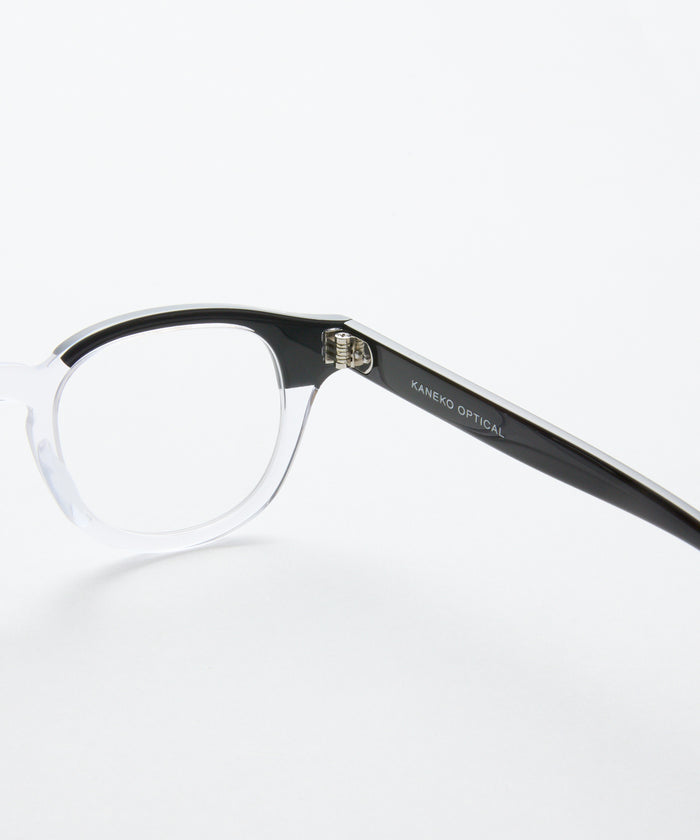 KANEKO OPTICAL × meltum EYEWEAR BLACK×CLEAR