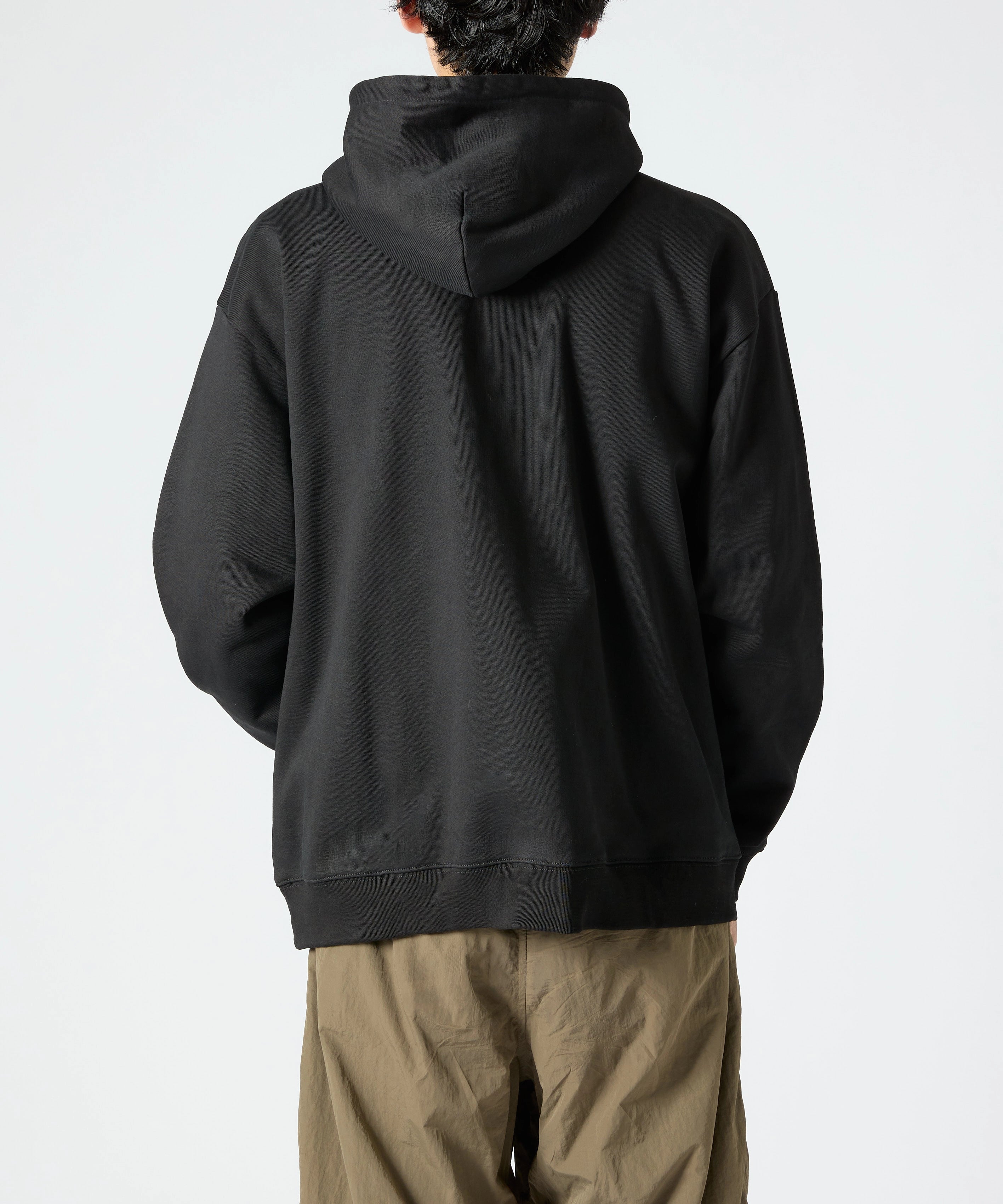 US COTTON HEAVEY SWEAT HOODIE【BLACK】