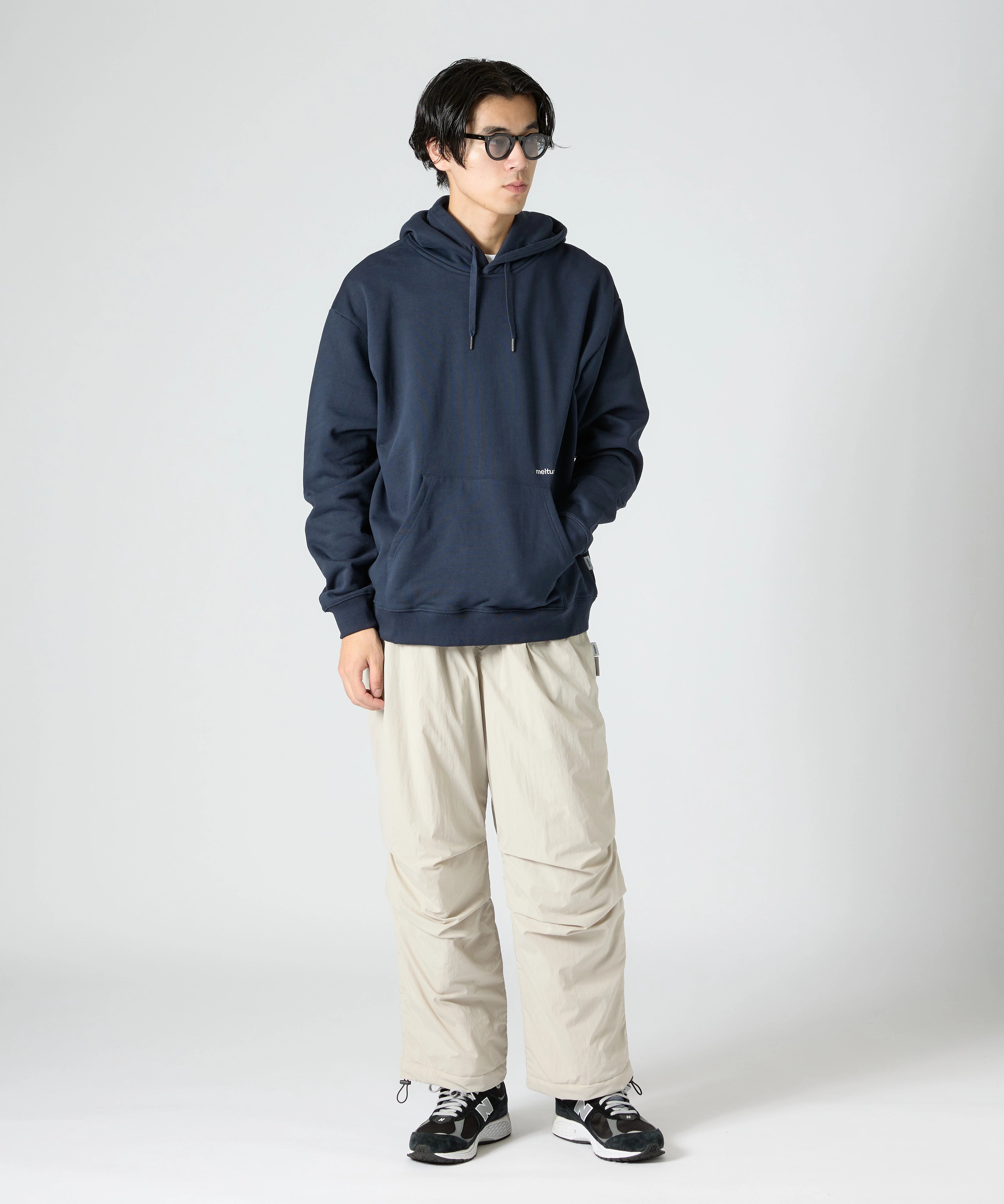 US COTTON HEAVEY SWEAT HOODIE [NAVY]