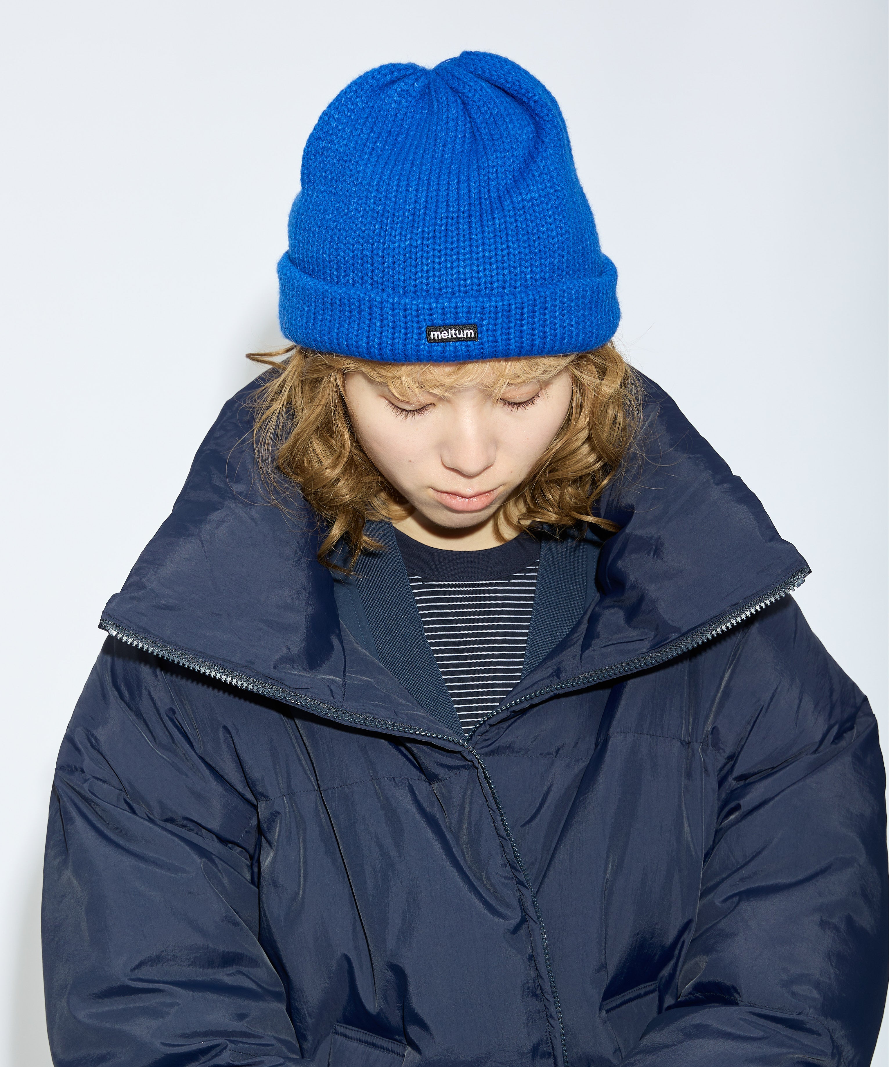 KNIT WATCH CAP【BLUE】