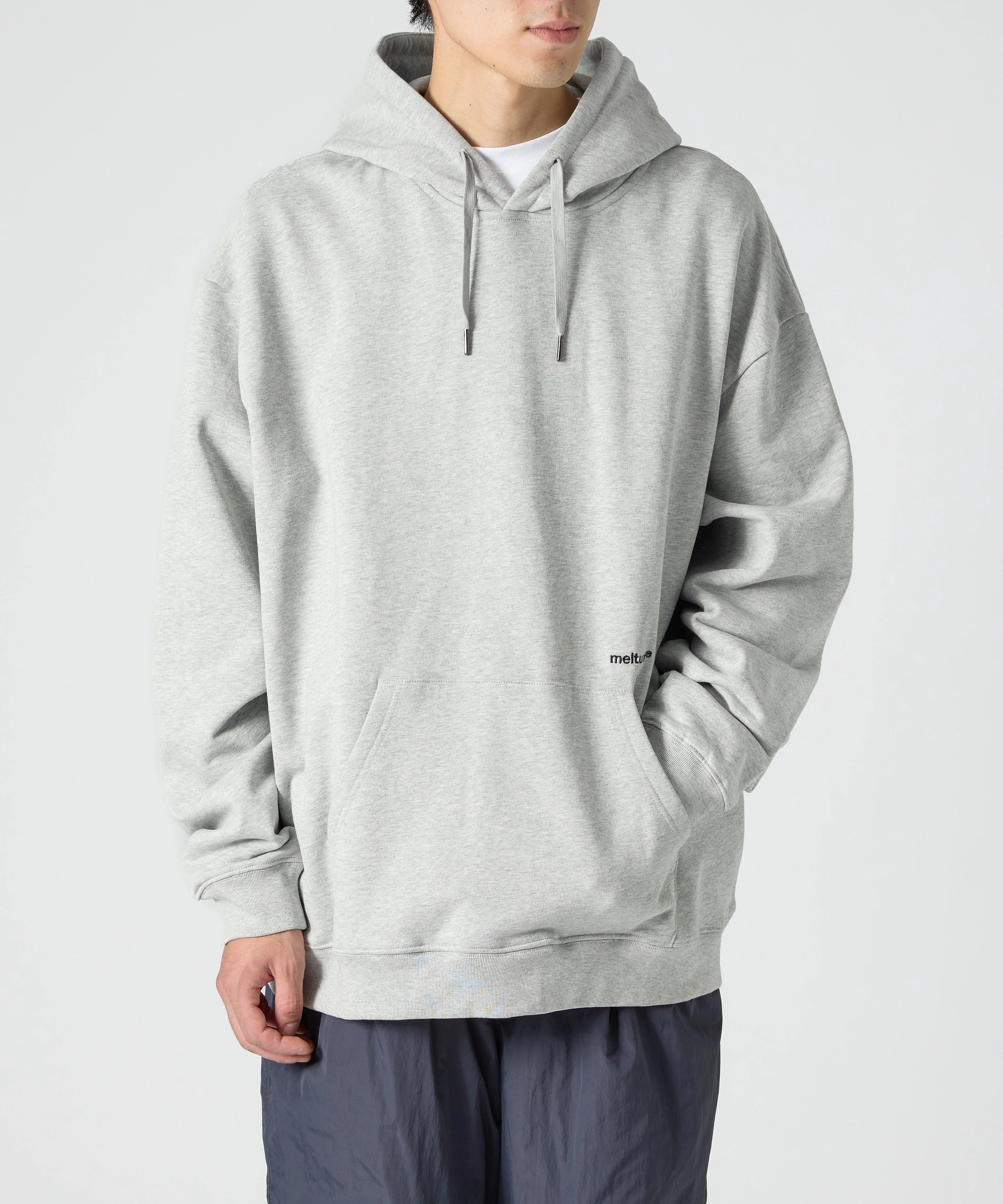 US COTTON HEAVEY SWEAT HOODIE【GREY】