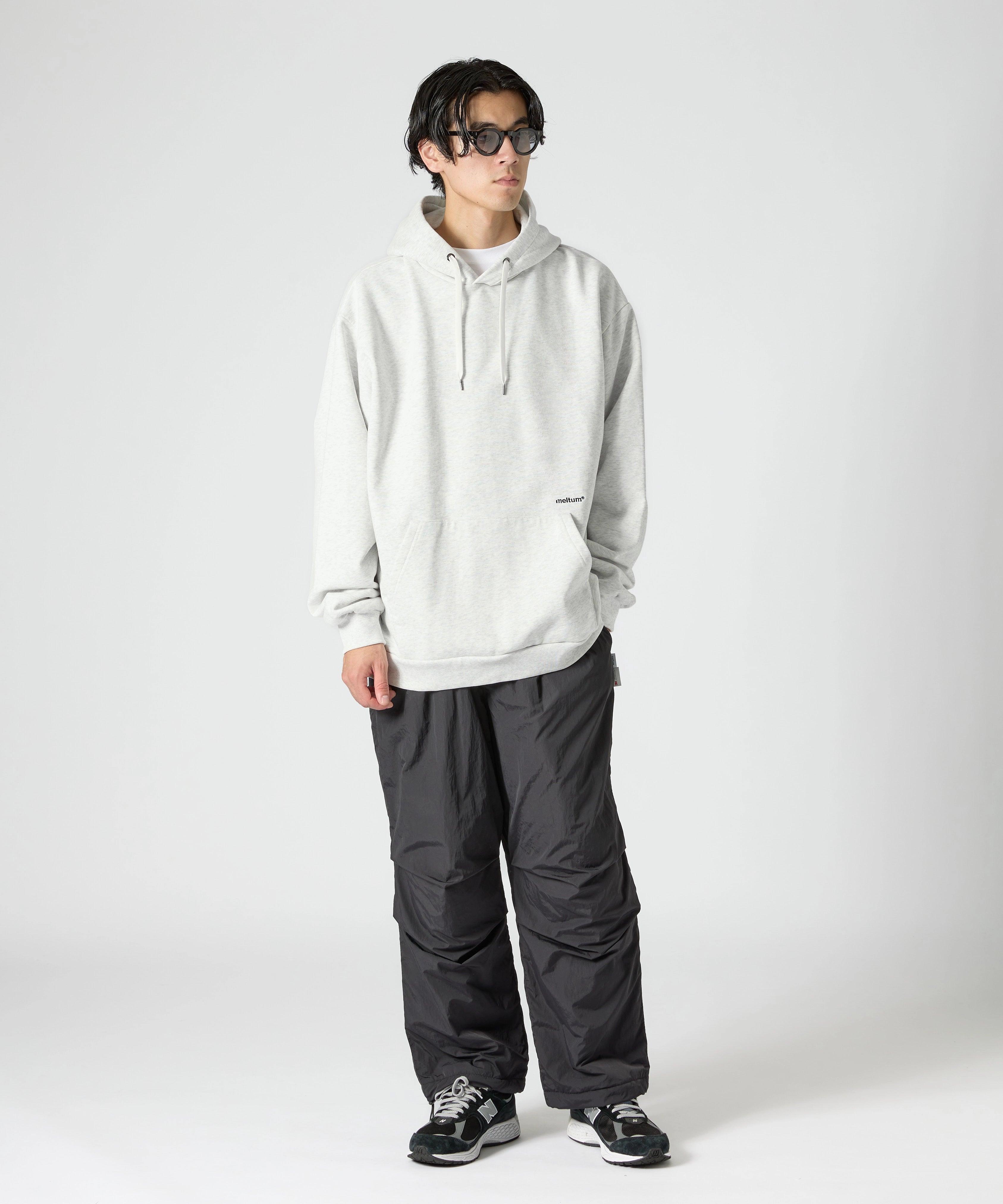 US COTTON HEAVEY SWEAT HOODIE【ASH】