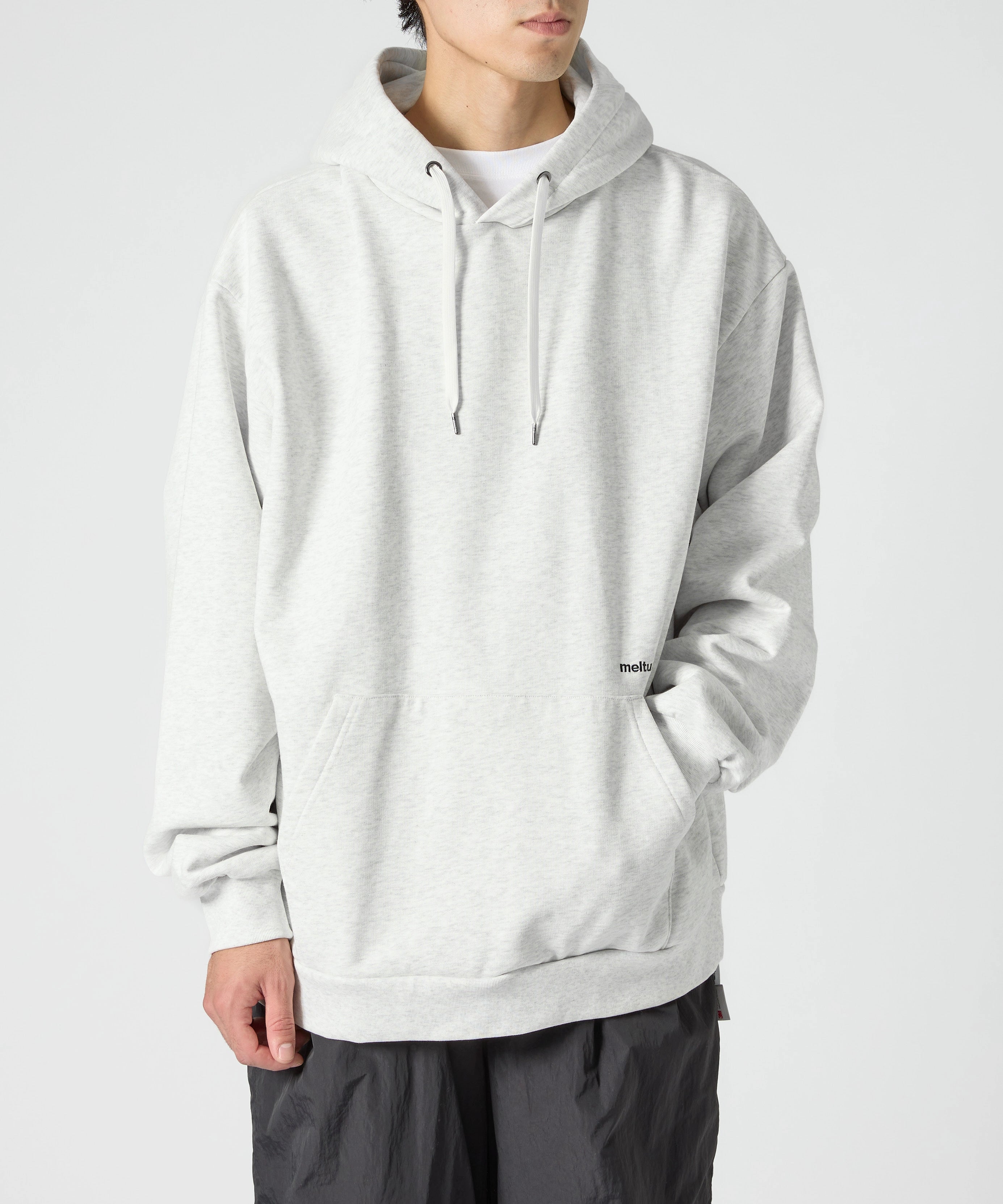 US COTTON HEAVEY SWEAT HOODIE【ASH】