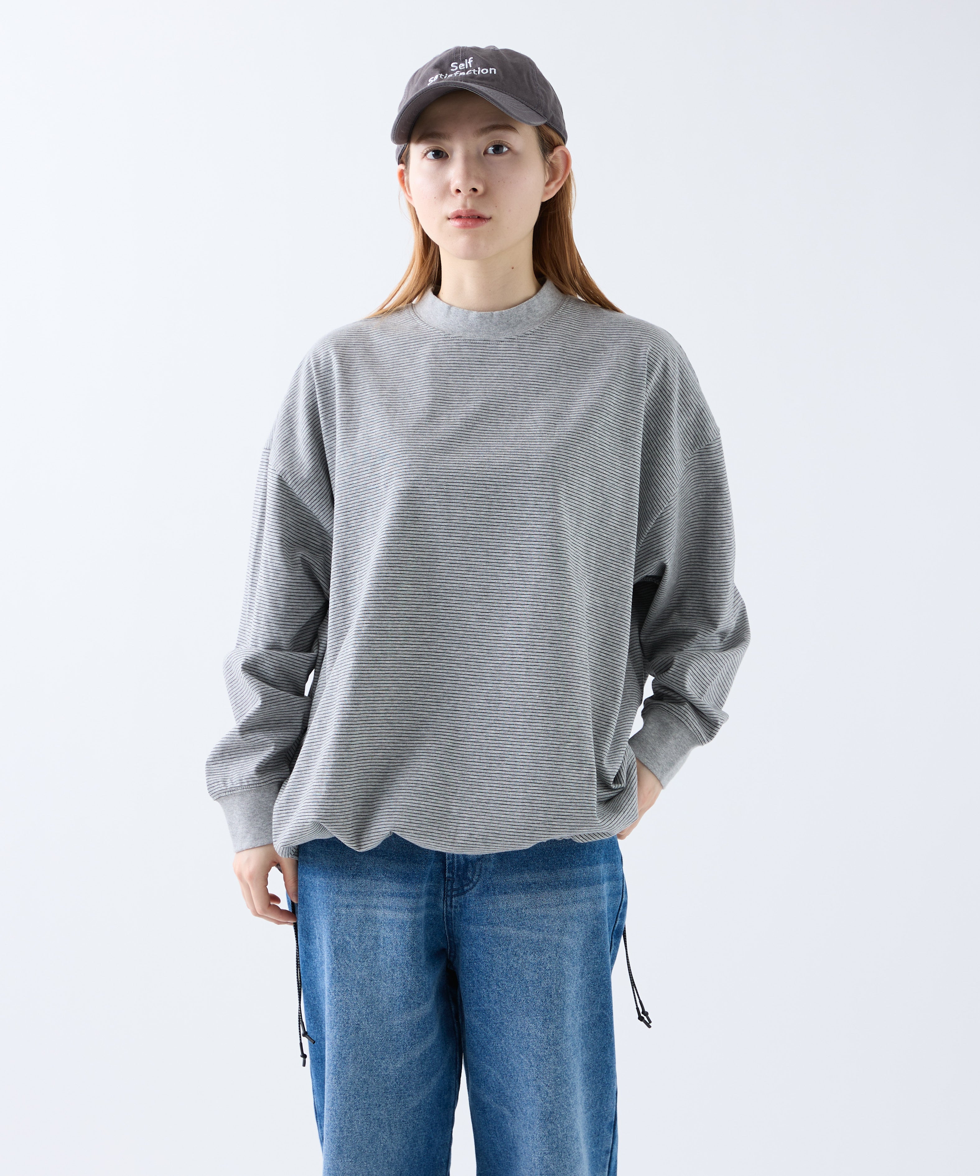 BORDER BALLOON TEE L/S