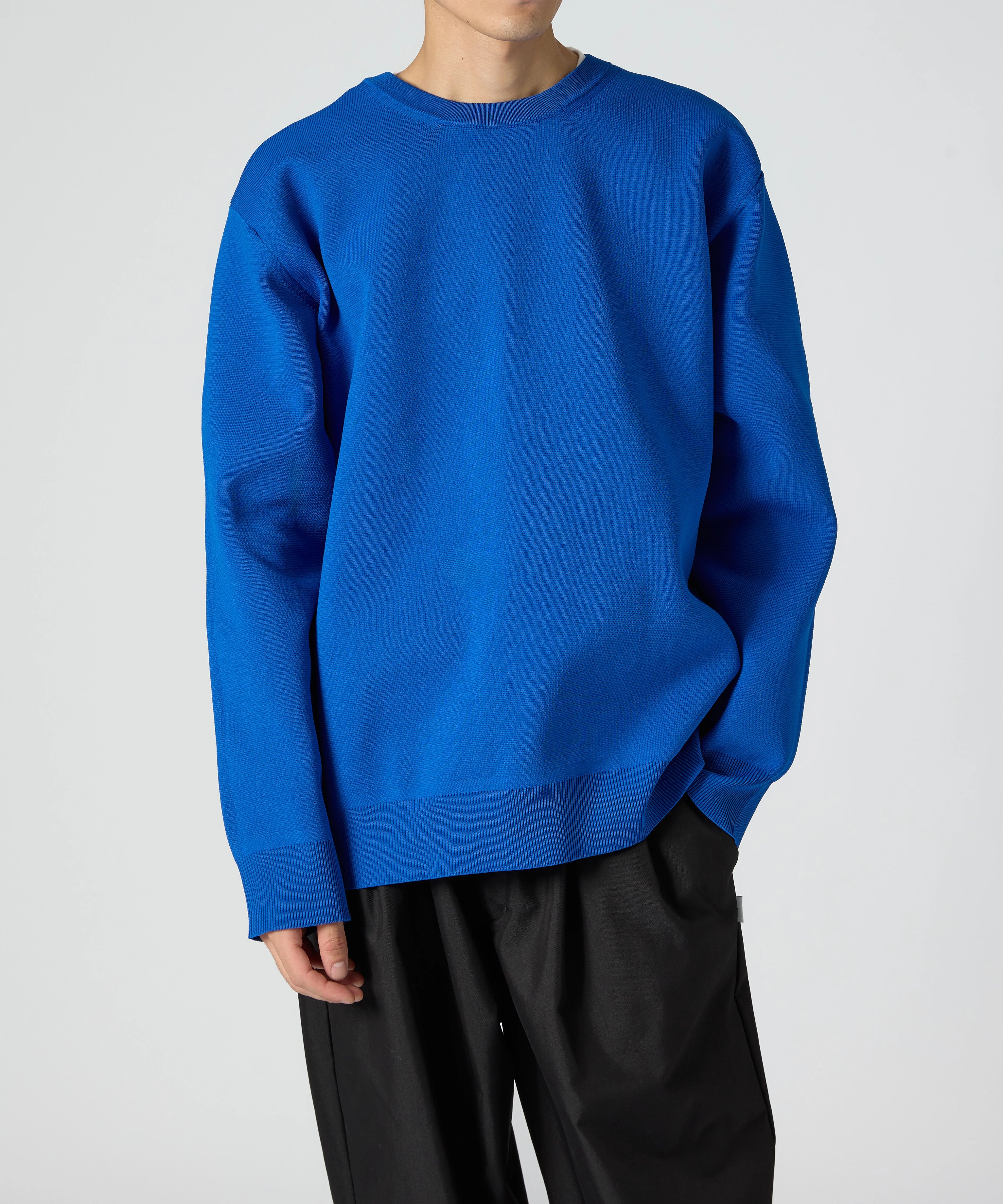 MILANO CREWNECK KNIT【BLUE】