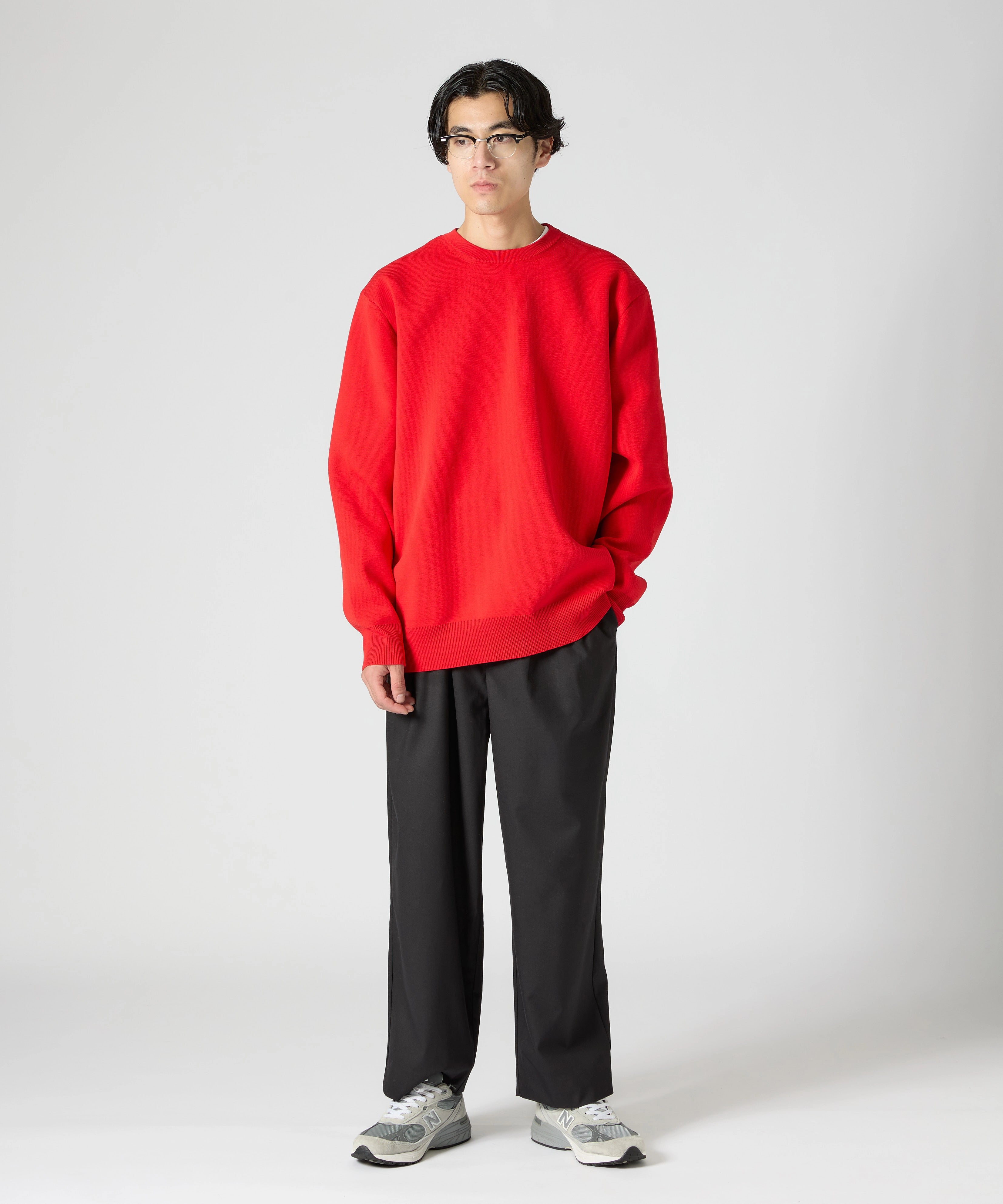 MILANO CREWNECK KNIT【RED】