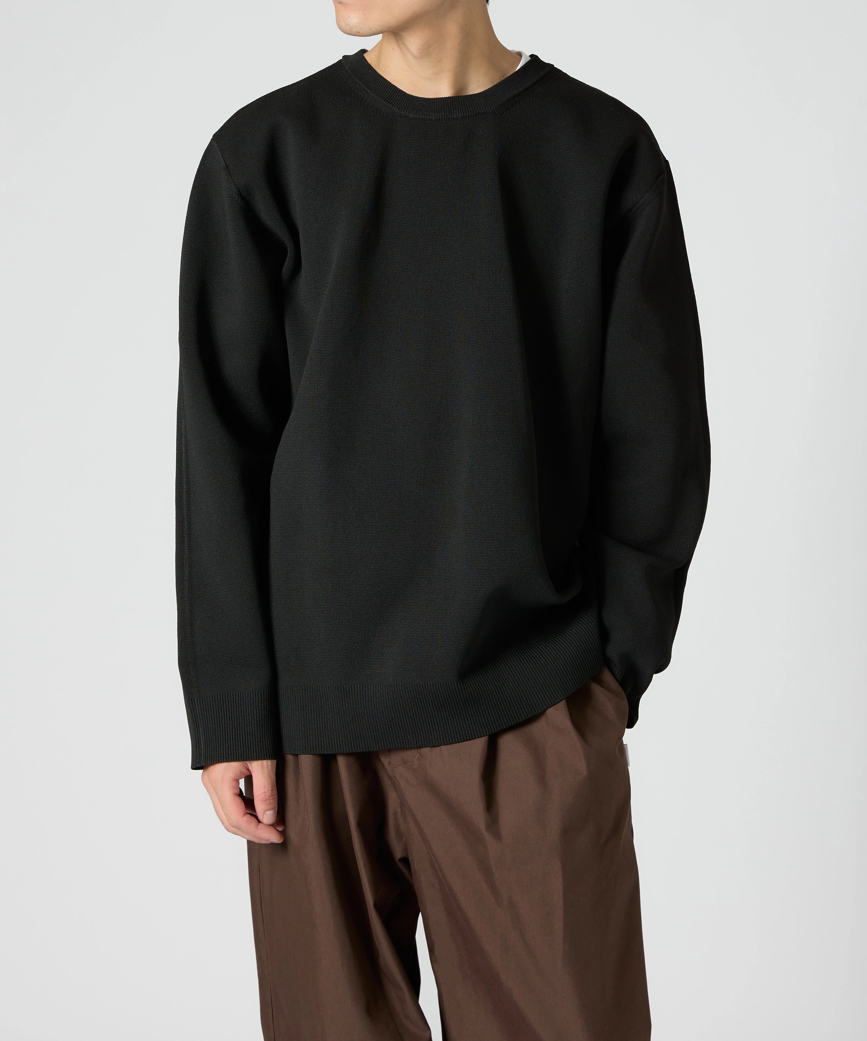 MILANO CREWNECK KNIT【BLACK】