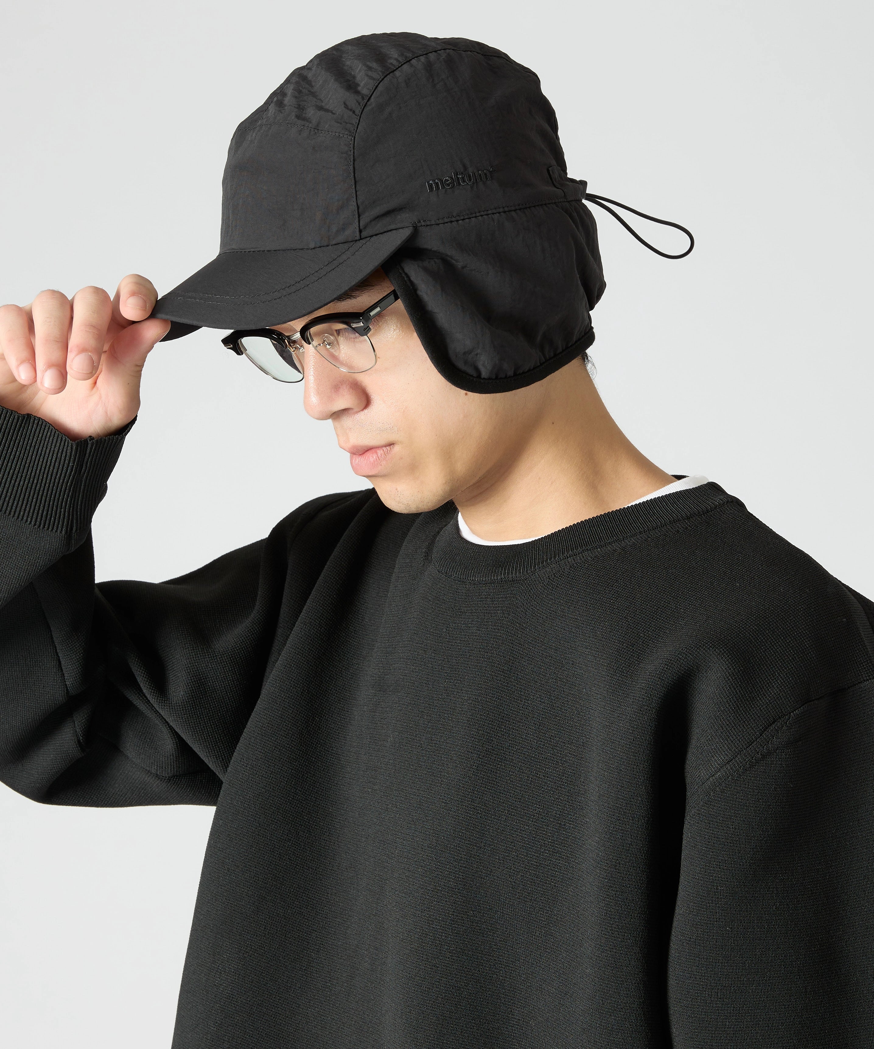 EAR FLAP CAP【BLACK】