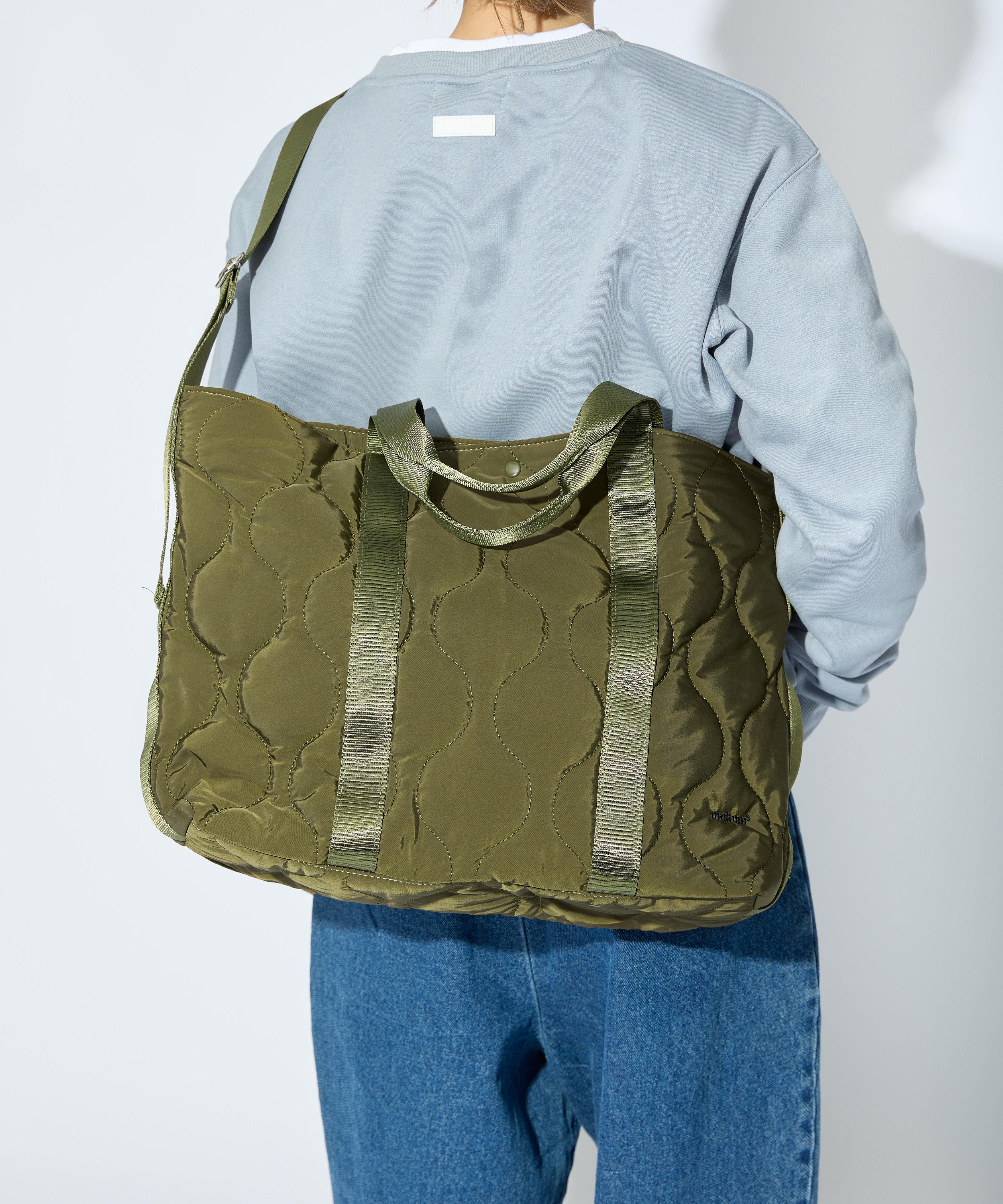 2WAY QUILTING TOTE  BAG【OLIVE】