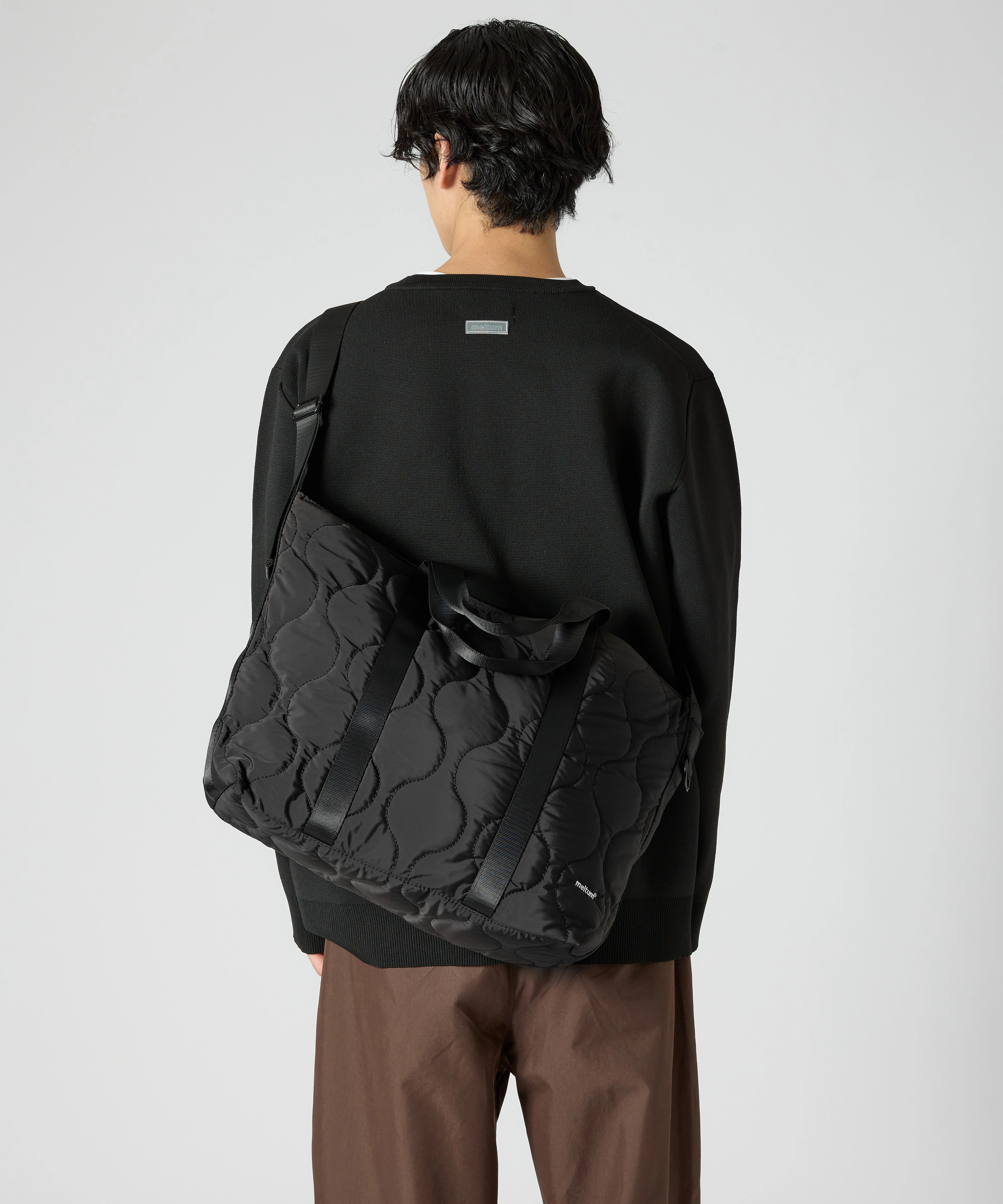 2WAY QUILTING TOTE  BAG【BLACK】