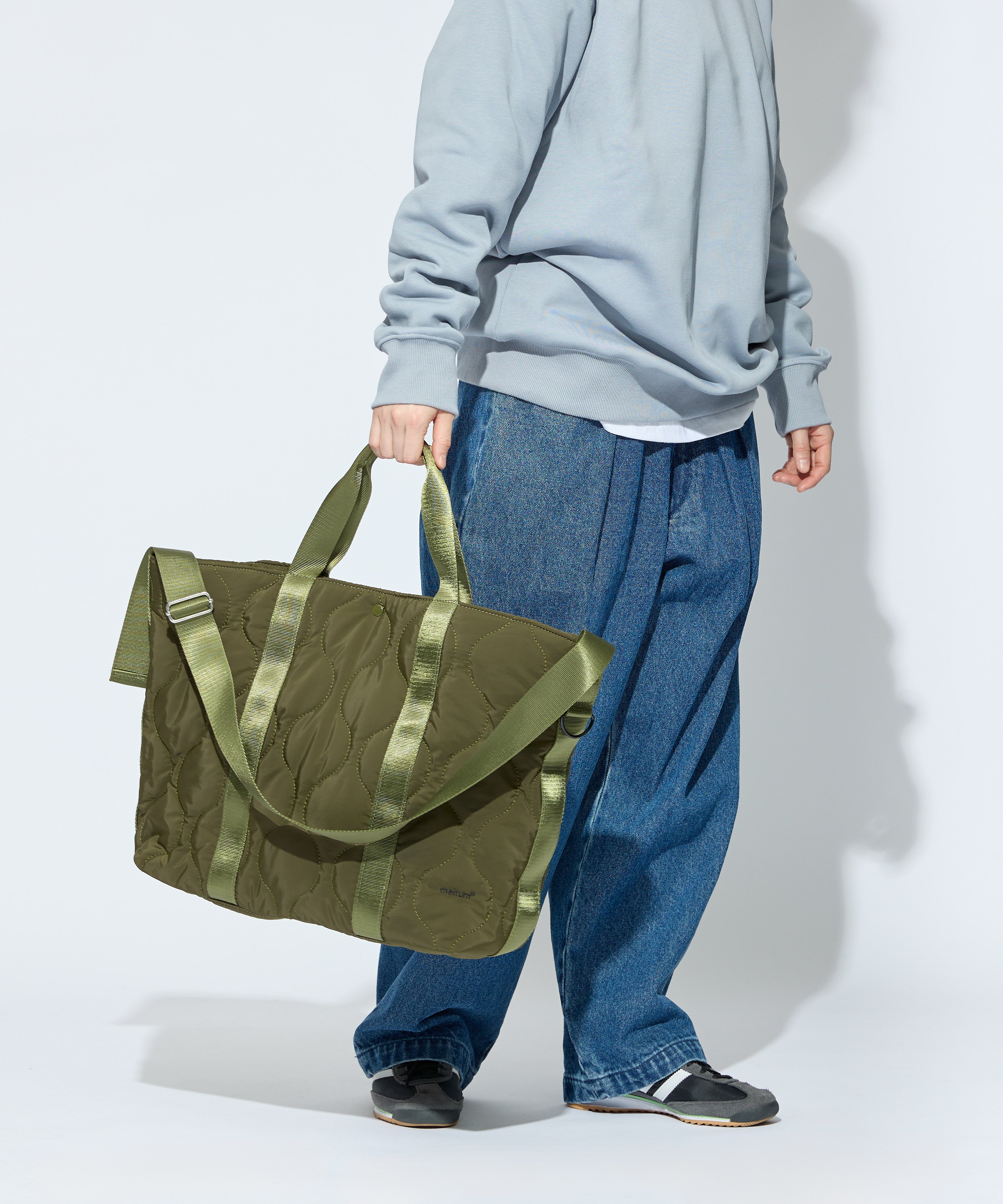 2WAY QUILTING TOTE  BAG【OLIVE】