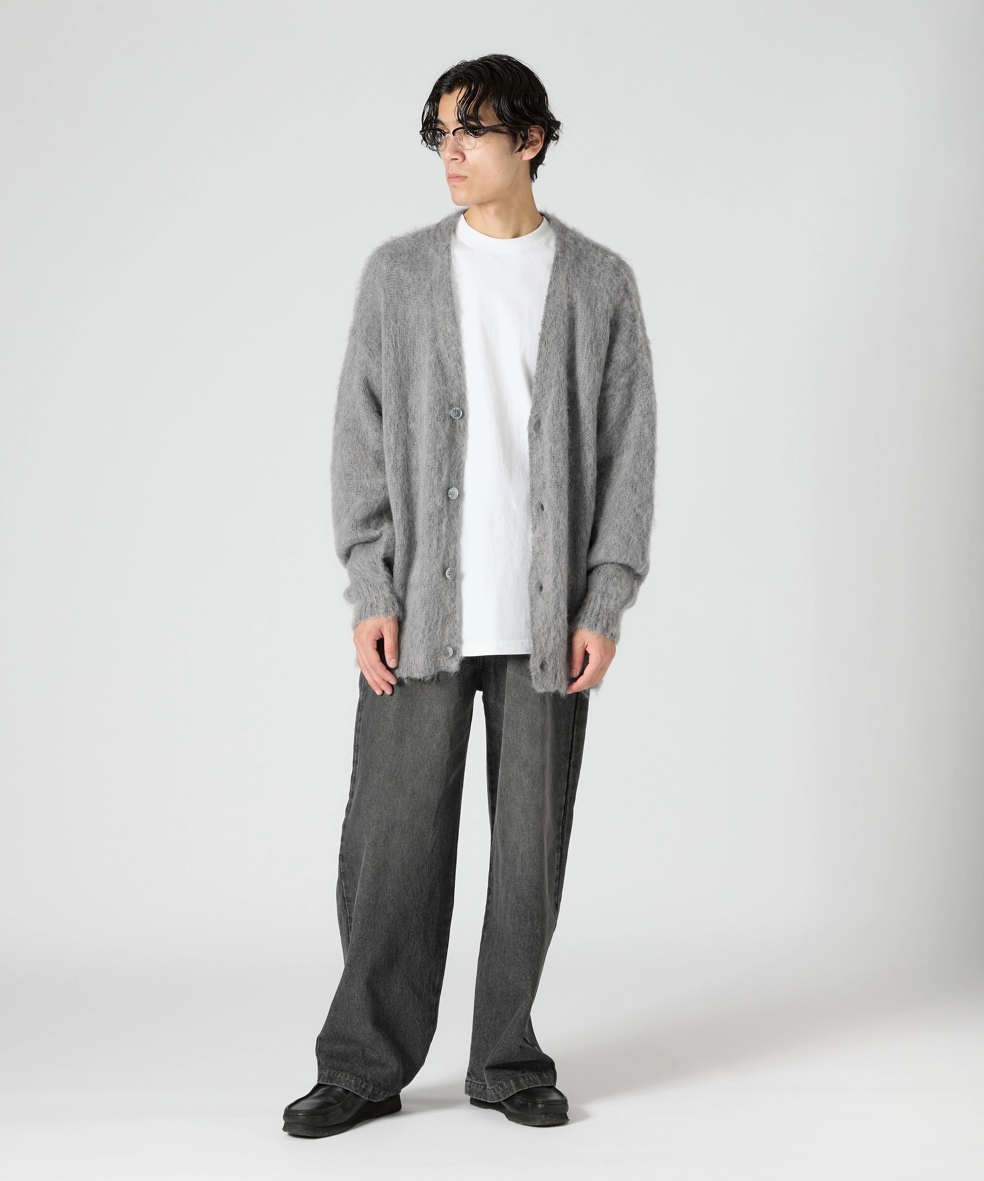 MOHAIR CARDIGAN【GREY】