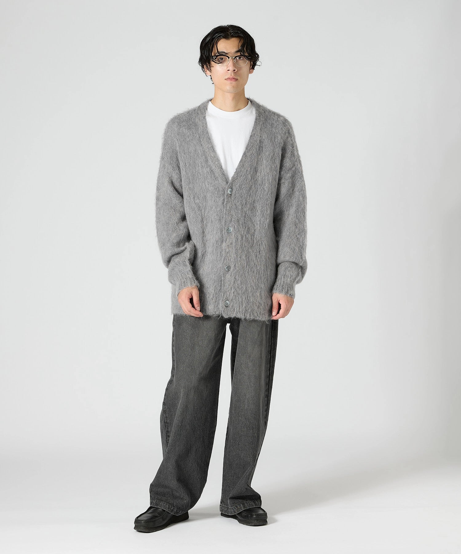 MOHAIR CARDIGAN【GREY】