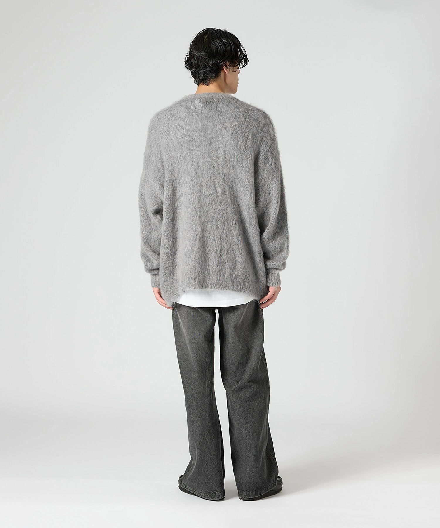 MOHAIR CARDIGAN【GREY】