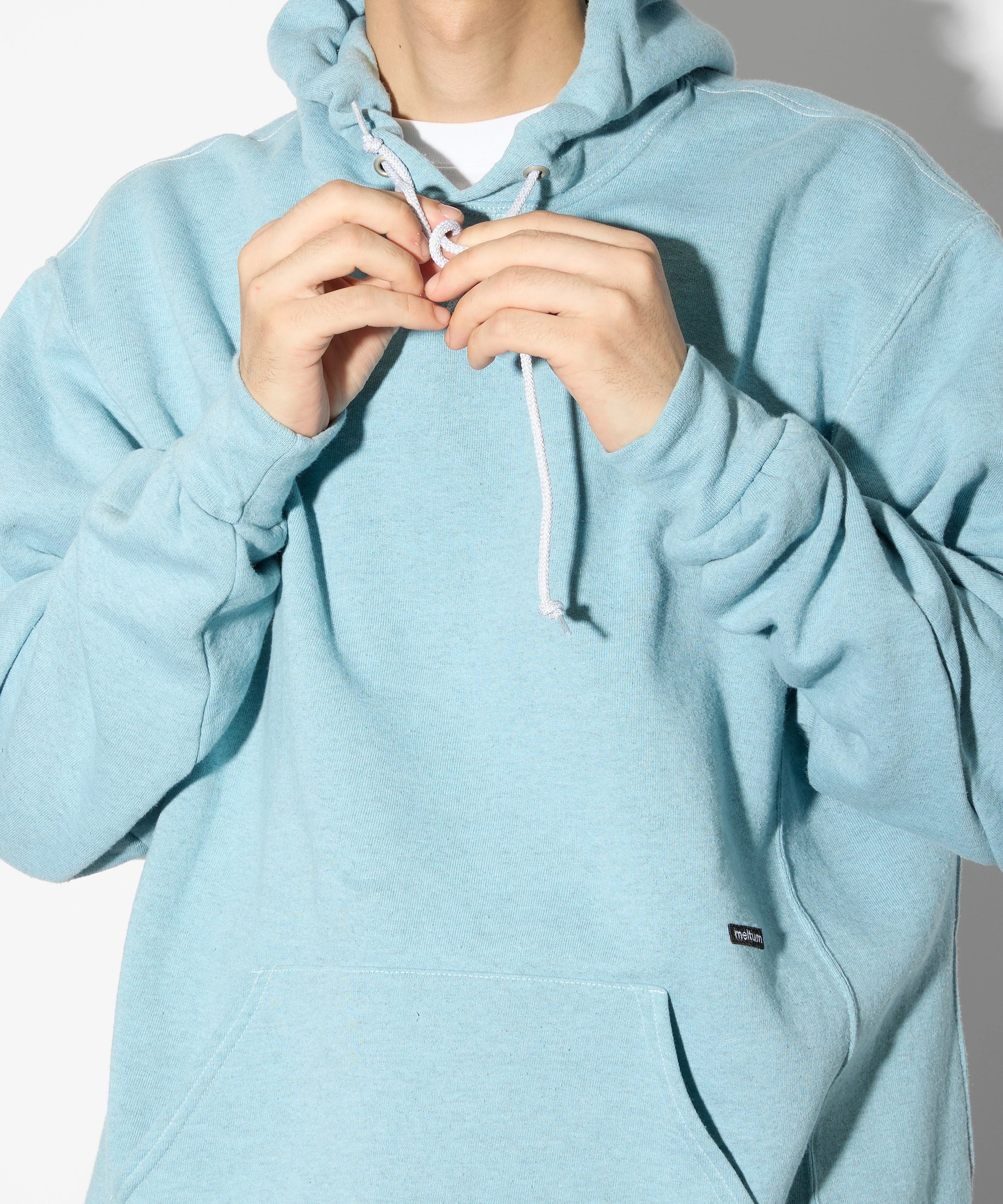 ×RUSSELL ATHLETIC STANDARD SWEAT HOODIE OVERDYE【SAX】