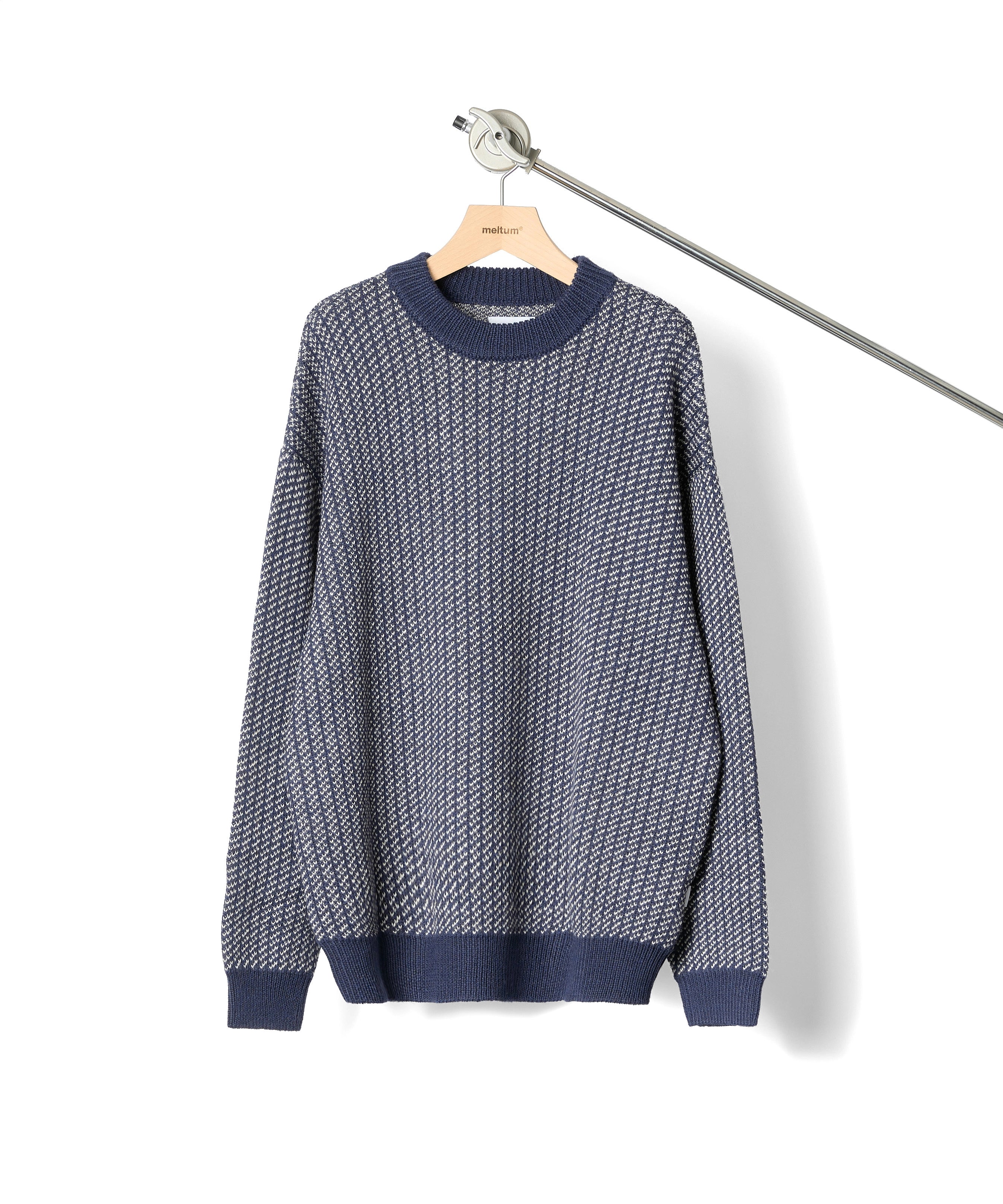 BIRDSEYE KNIT【NAVY】