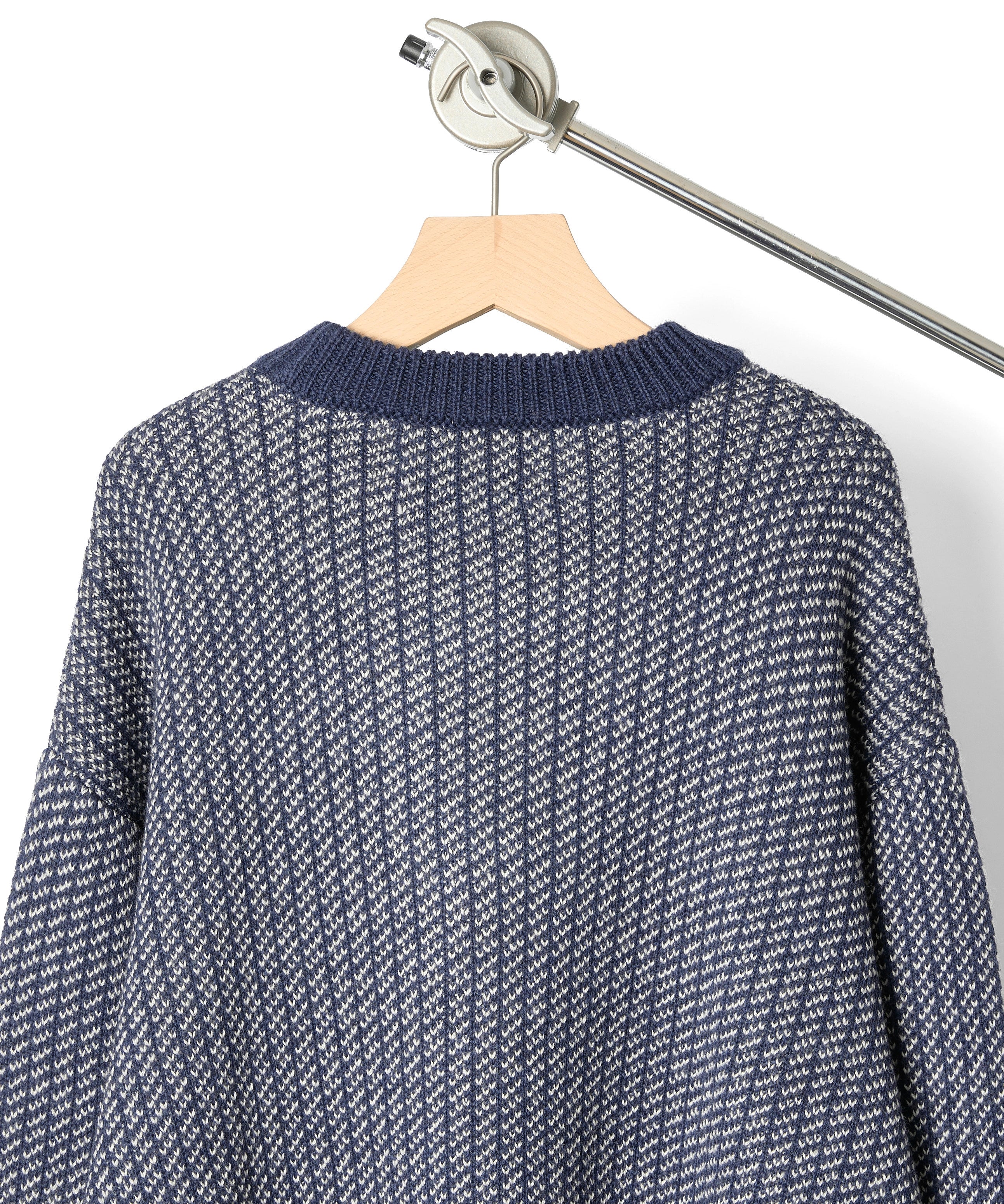 BIRDSEYE KNIT【NAVY】