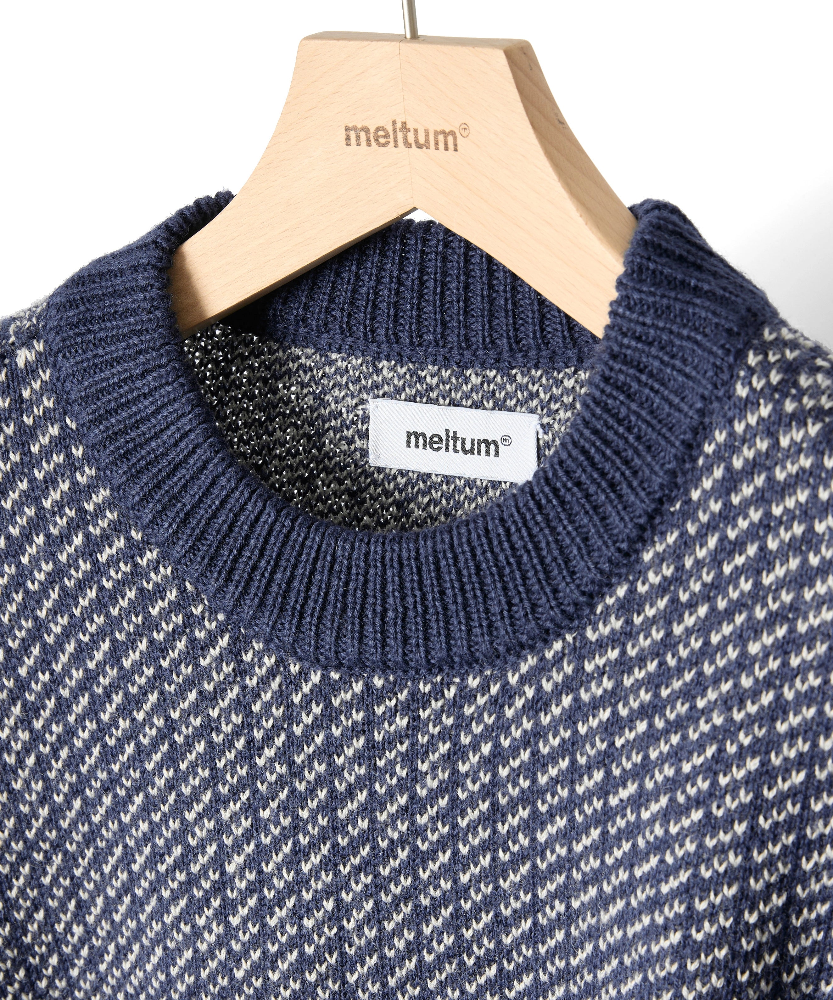 BIRDSEYE KNIT【NAVY】