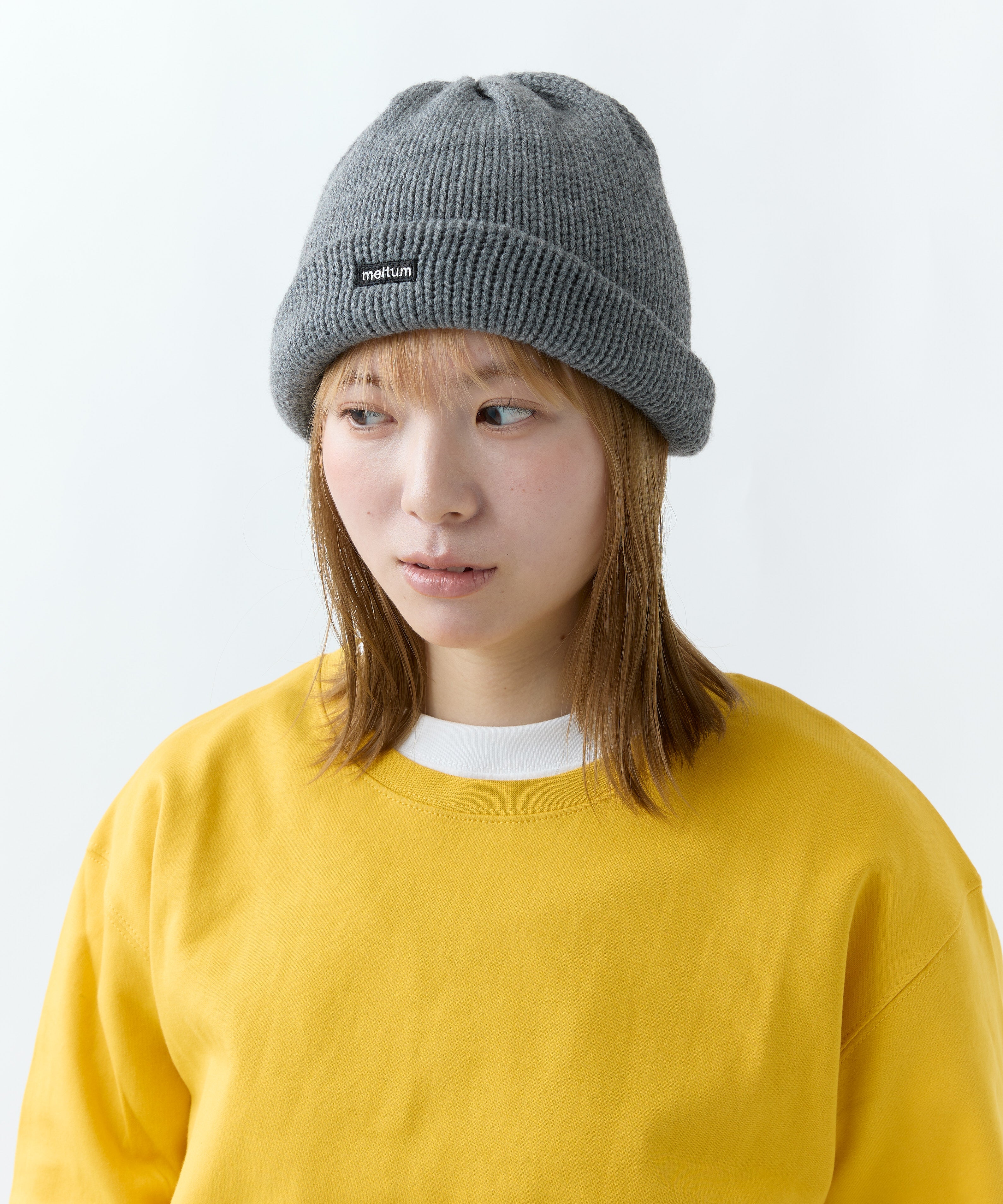 KNIT WATCH CAP【GREY】