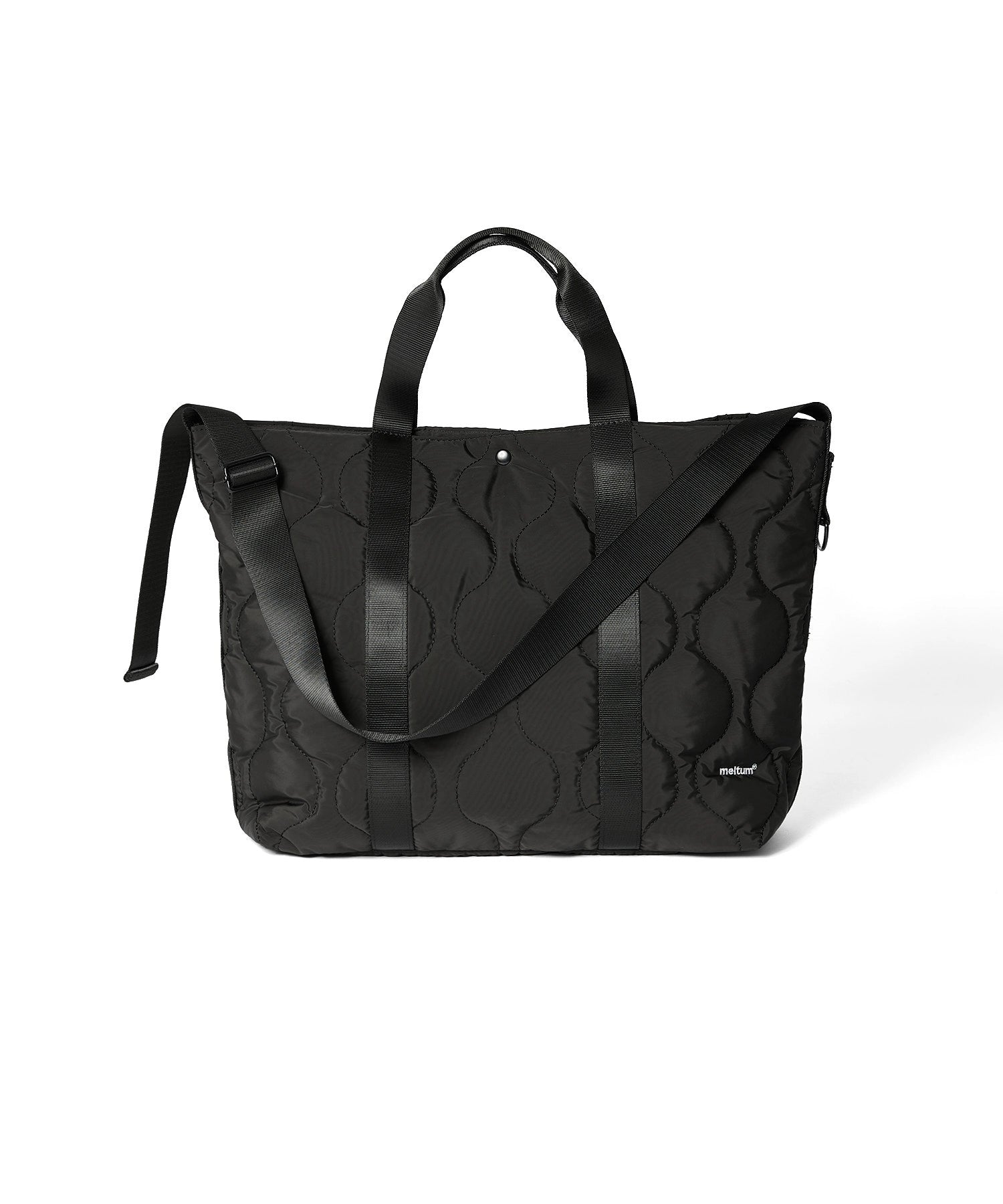 2WAY QUILTING TOTE  BAG【BLACK】