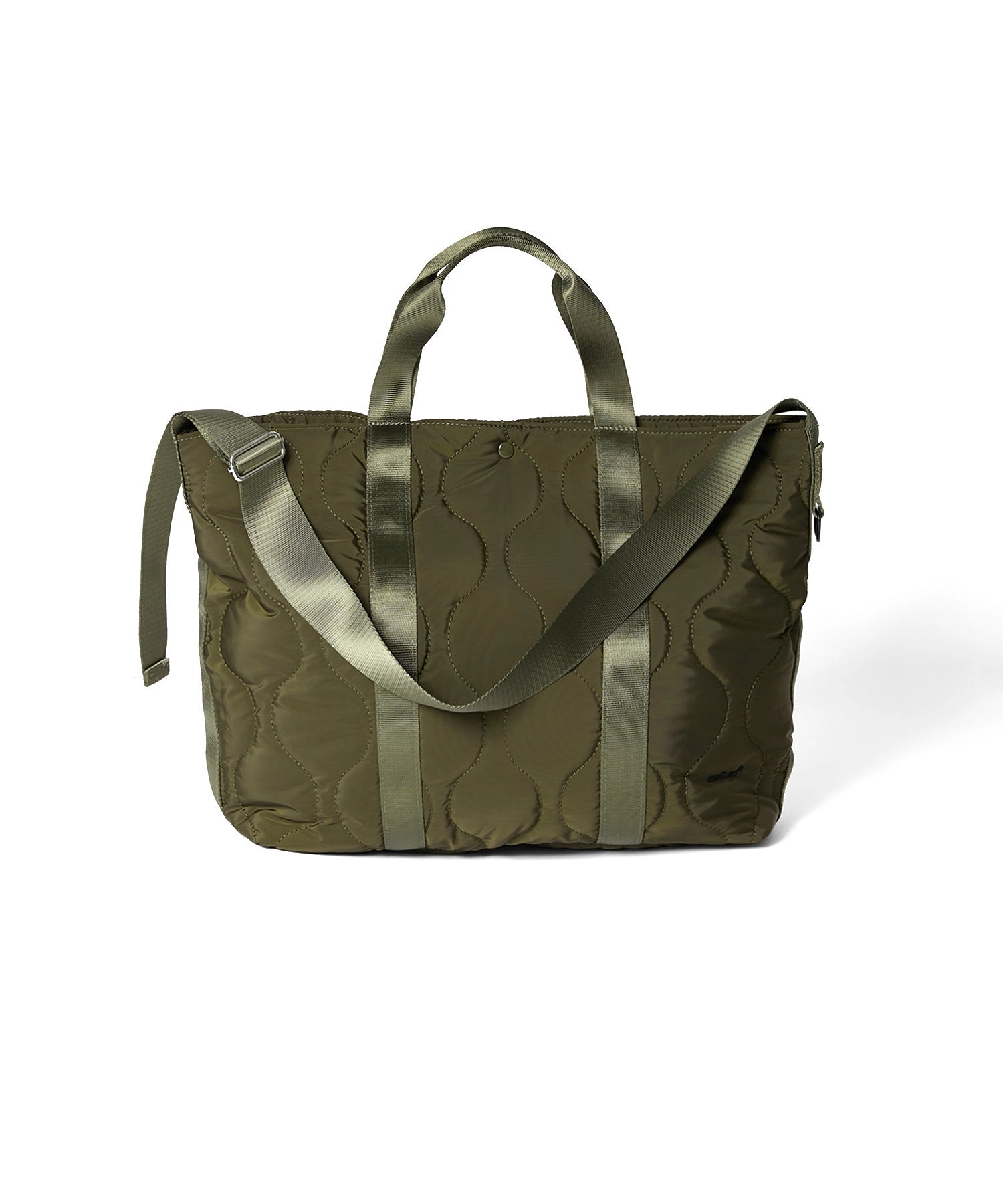 2WAY QUILTING TOTE BAG [OLIVE]