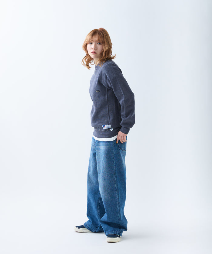 ×RUSSELL ATHLETIC STANDARD CREWNECK SWEAT OVERDYE