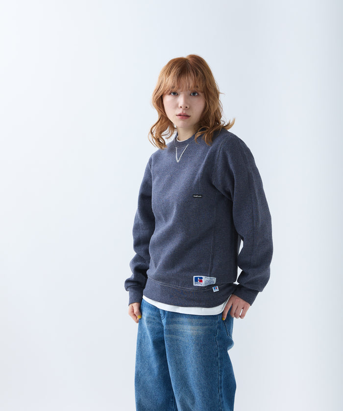 ×RUSSELL ATHLETIC STANDARD CREWNECK SWEAT OVERDYE