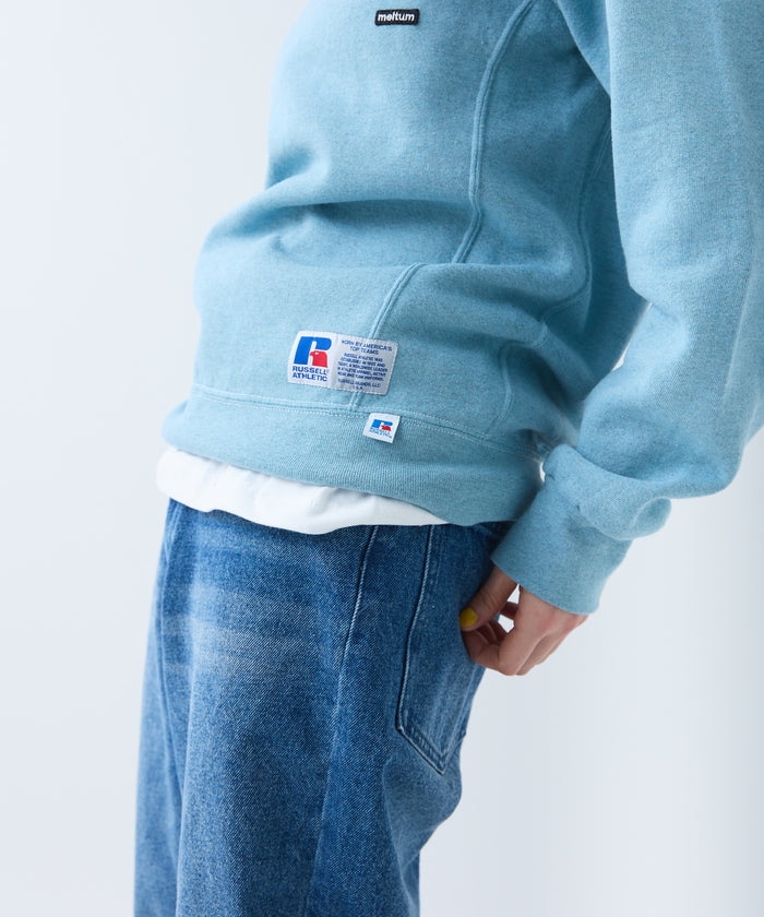 ×RUSSELL ATHLETIC STANDARD CREWNECK SWEAT OVERDYE