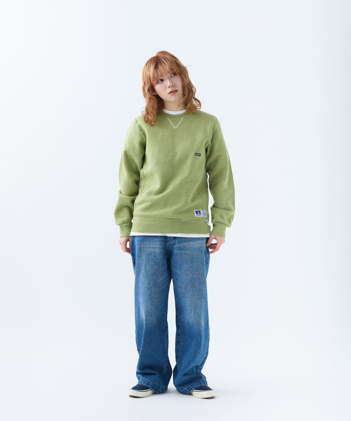 ×RUSSELL ATHLETIC STANDARD CREWNECK SWEAT OVERDYE