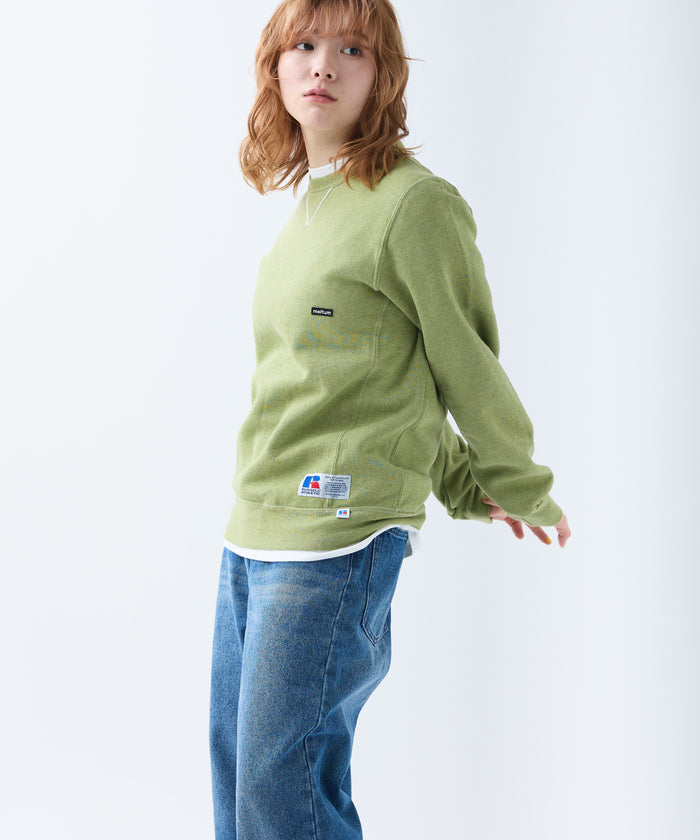 ×RUSSELL ATHLETIC STANDARD CREWNECK SWEAT OVERDYE