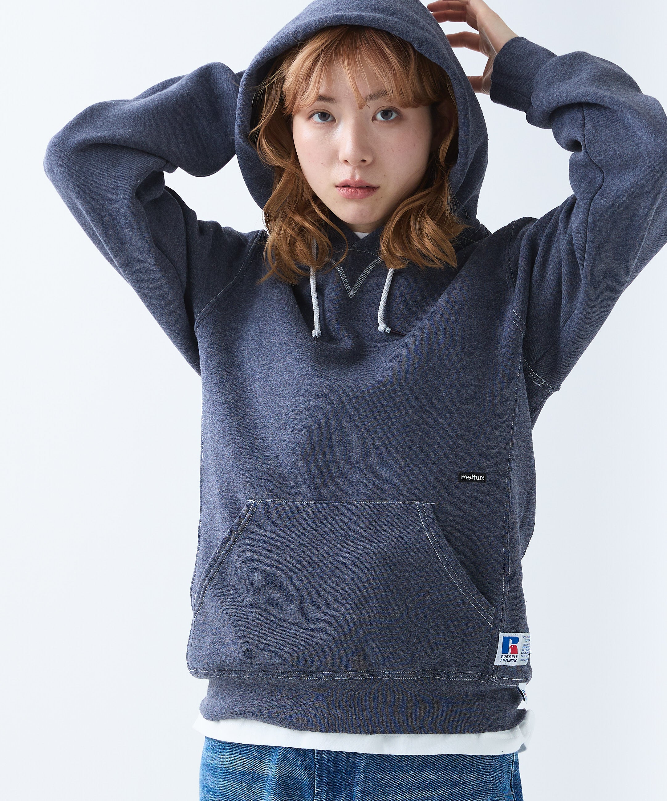 ×RUSSELL ATHLETIC STANDARD SWEAT HOODIE OVERDYE