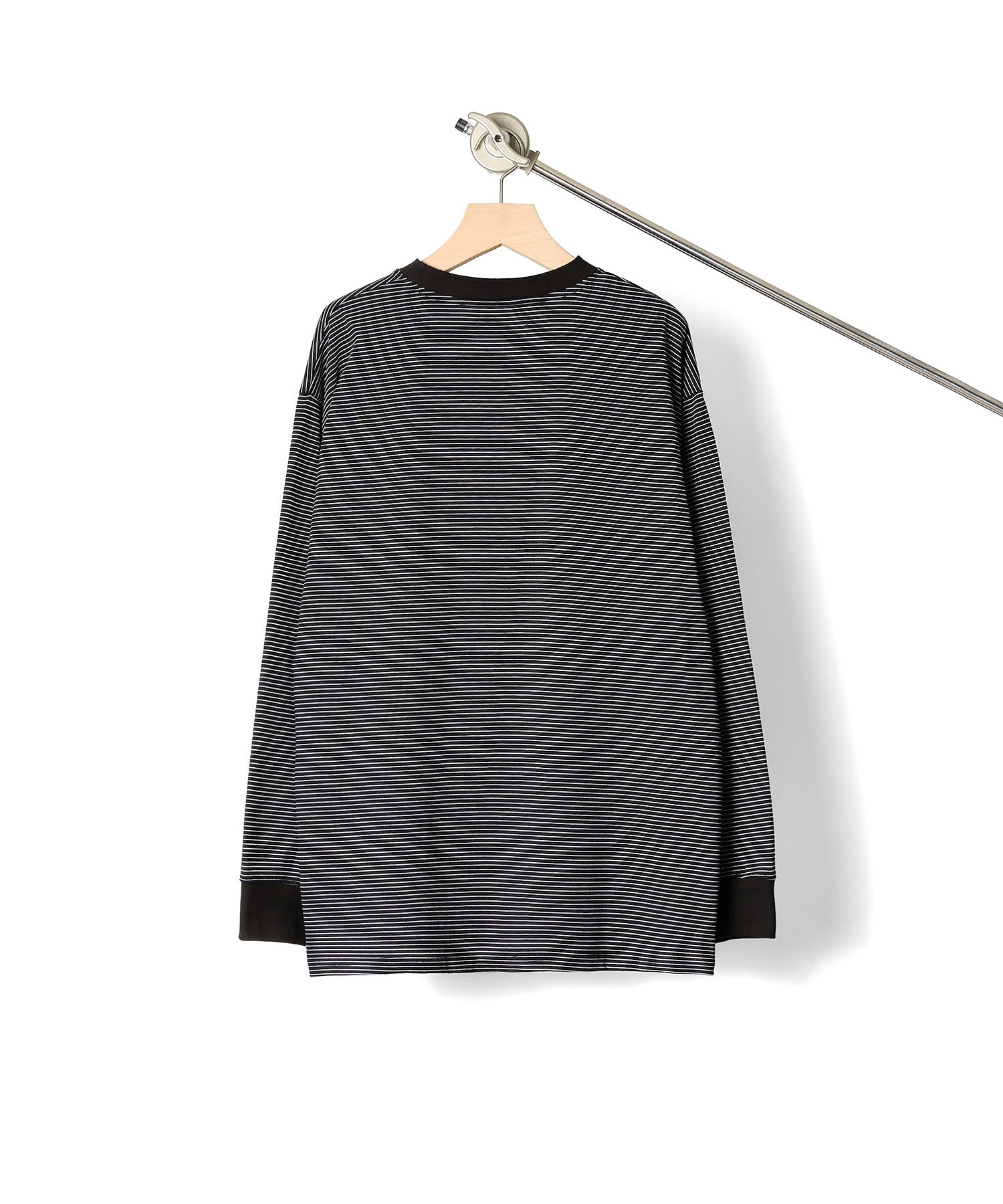 BORDER L/S T-SHIRT【BLACK】