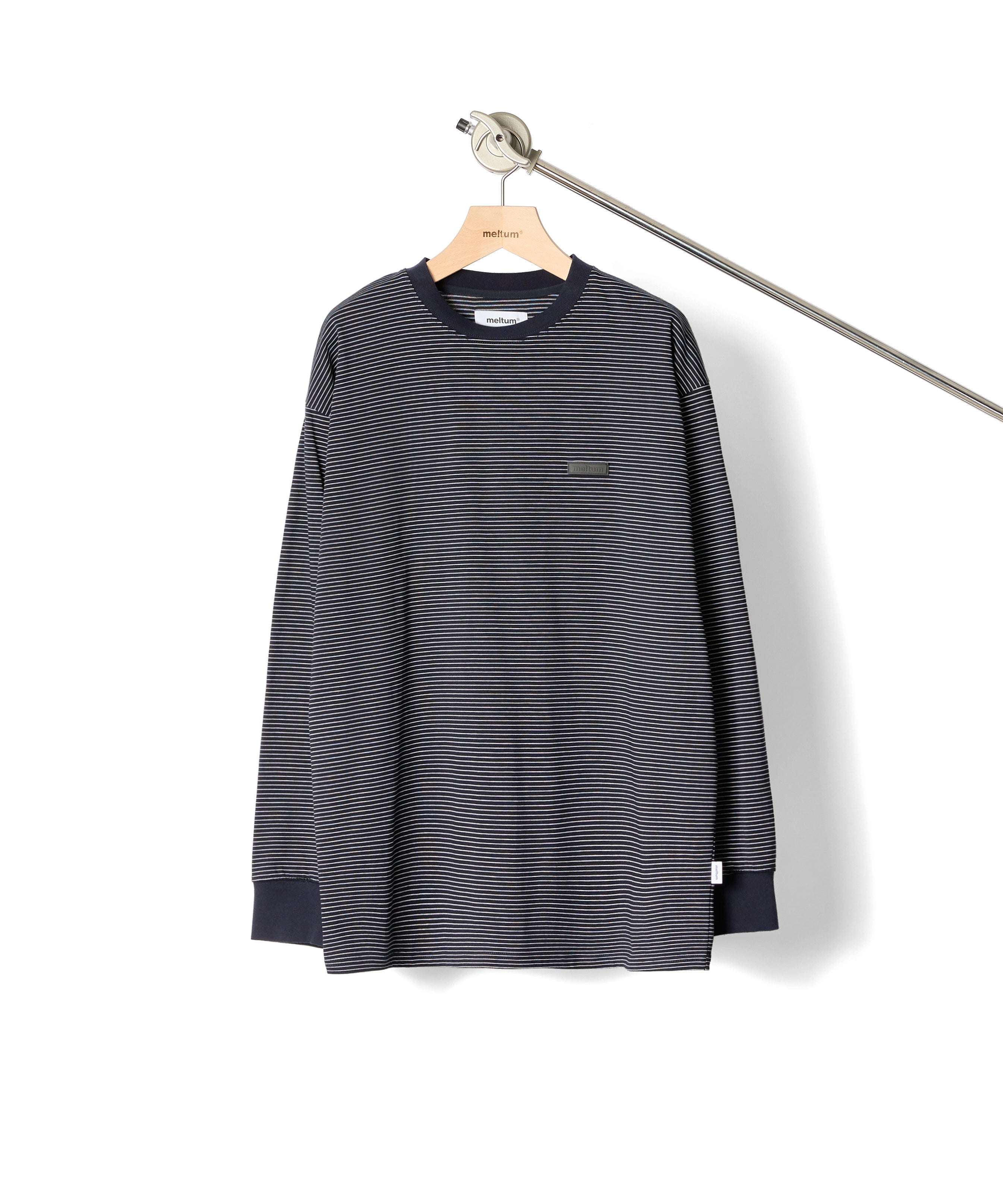 BORDER L/S T-SHIRT【NAVY】