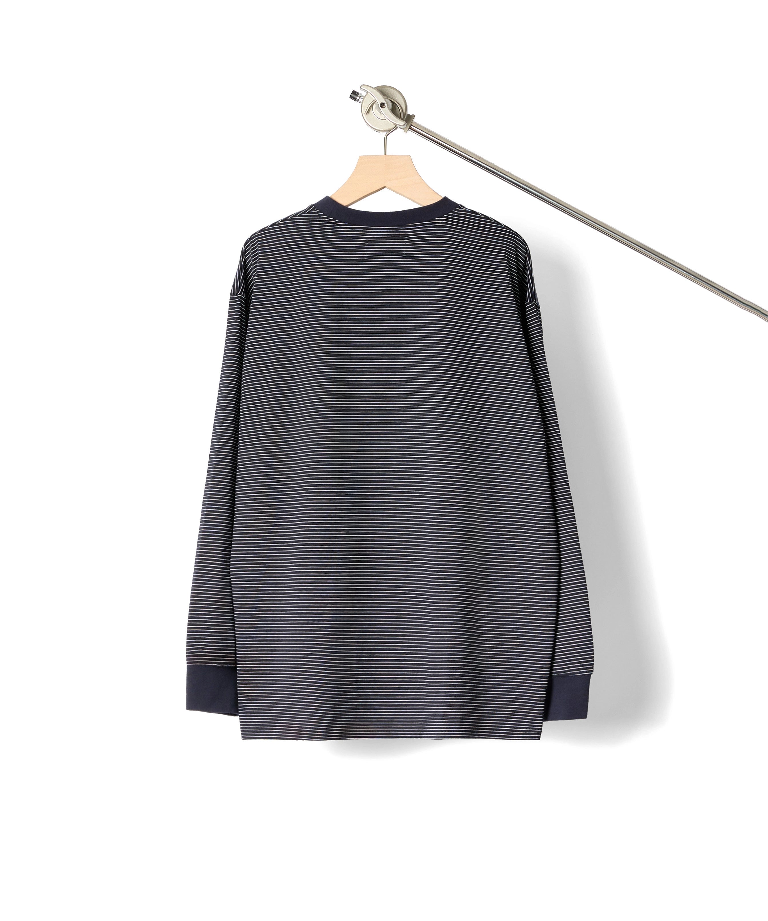 BORDER L/S T-SHIRT【NAVY】