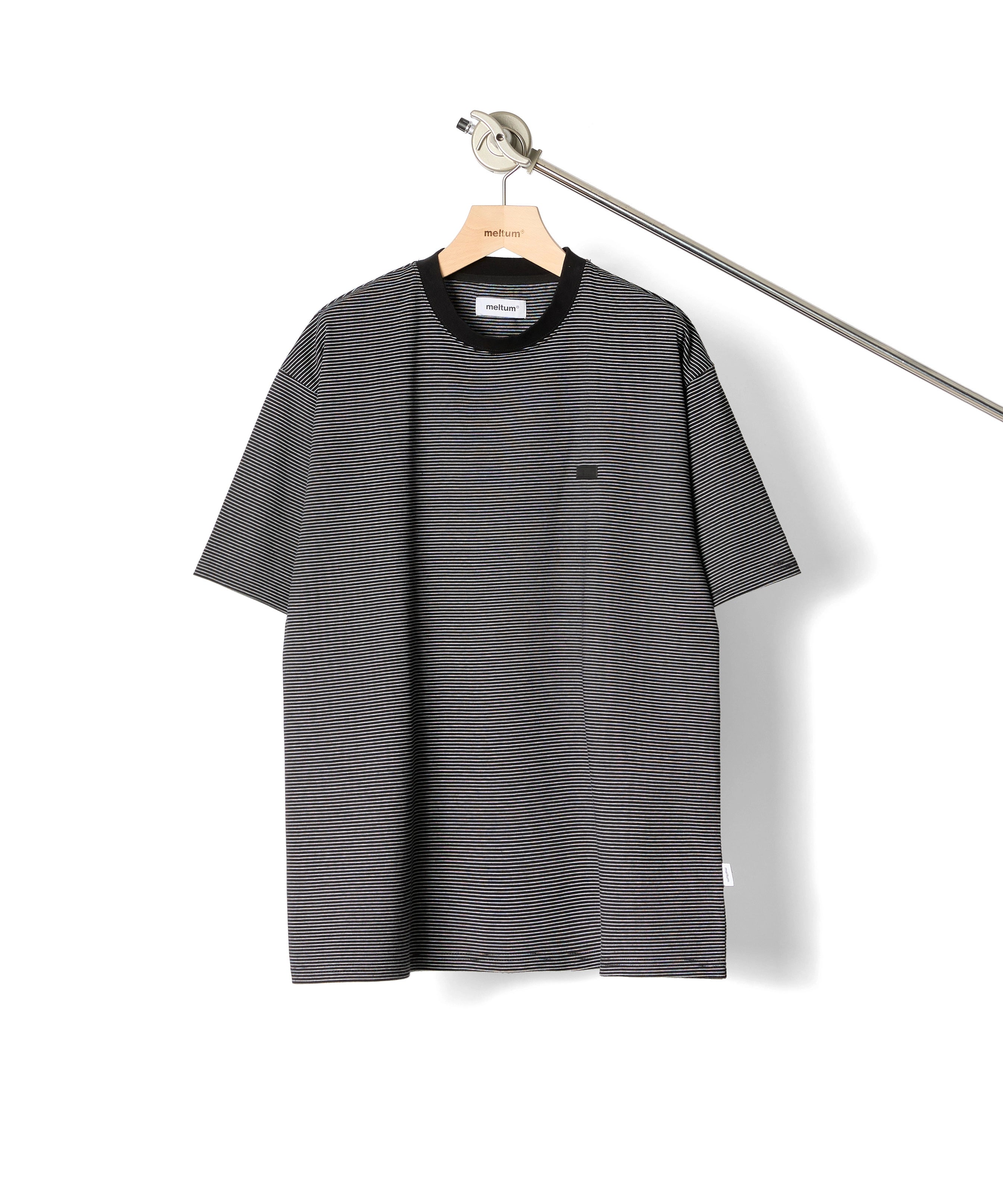 BORDER S/S T-SHIRT【BLACK】