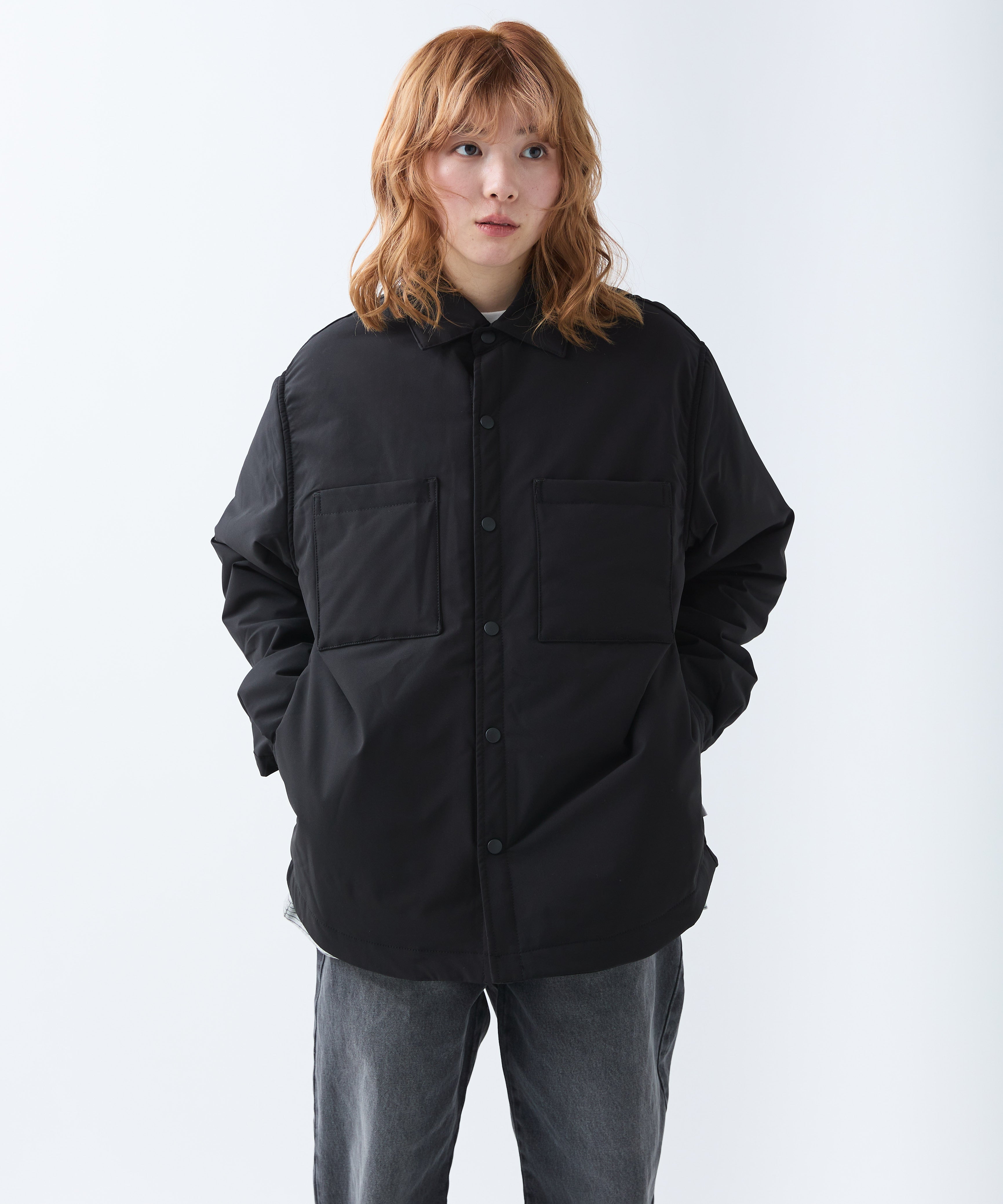 Thinsulate™ SHIRT JACKET【BLACK】