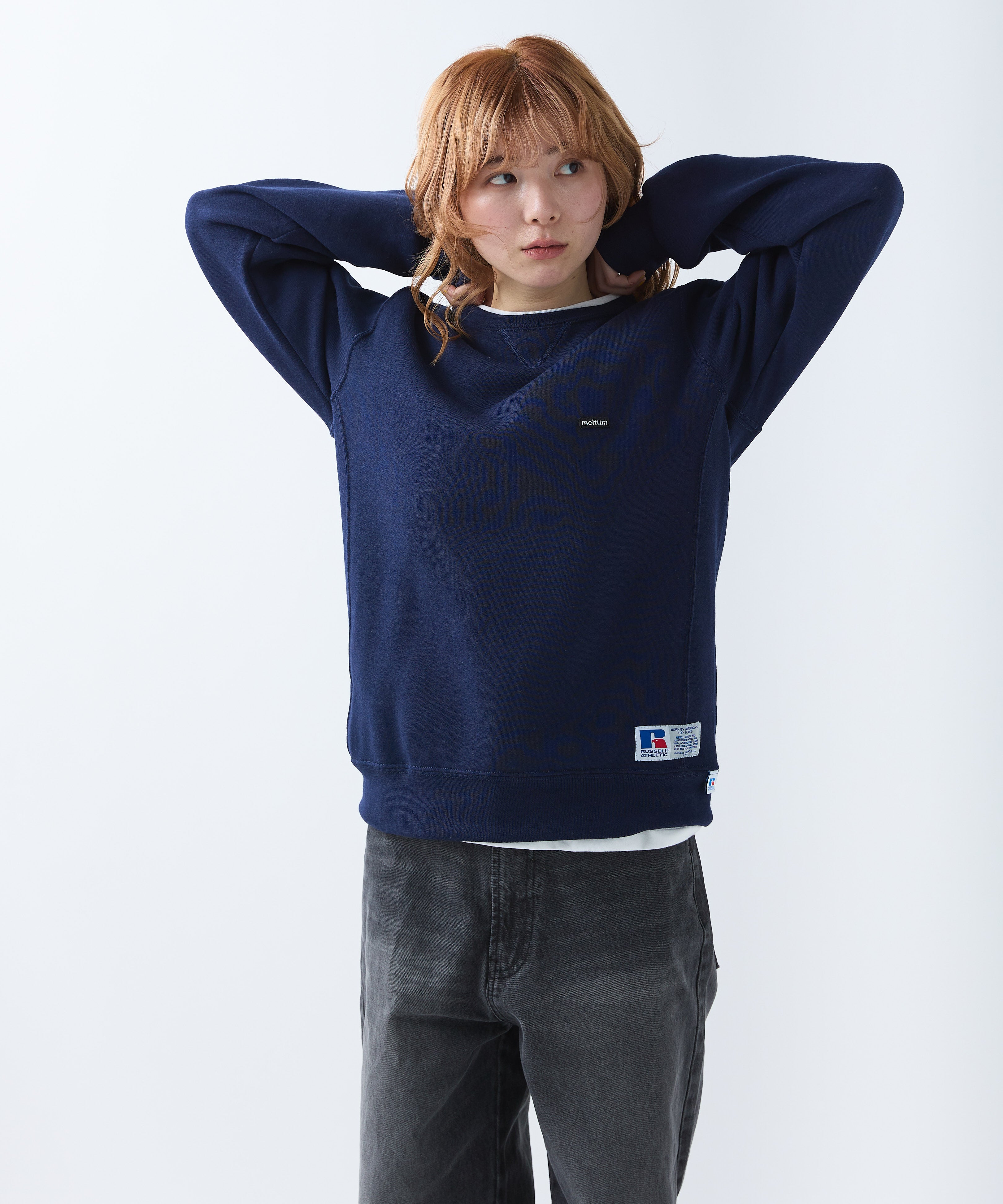 ×RUSSELL ATHLETIC STANDARD CREWNECK SWEAT [ASH]