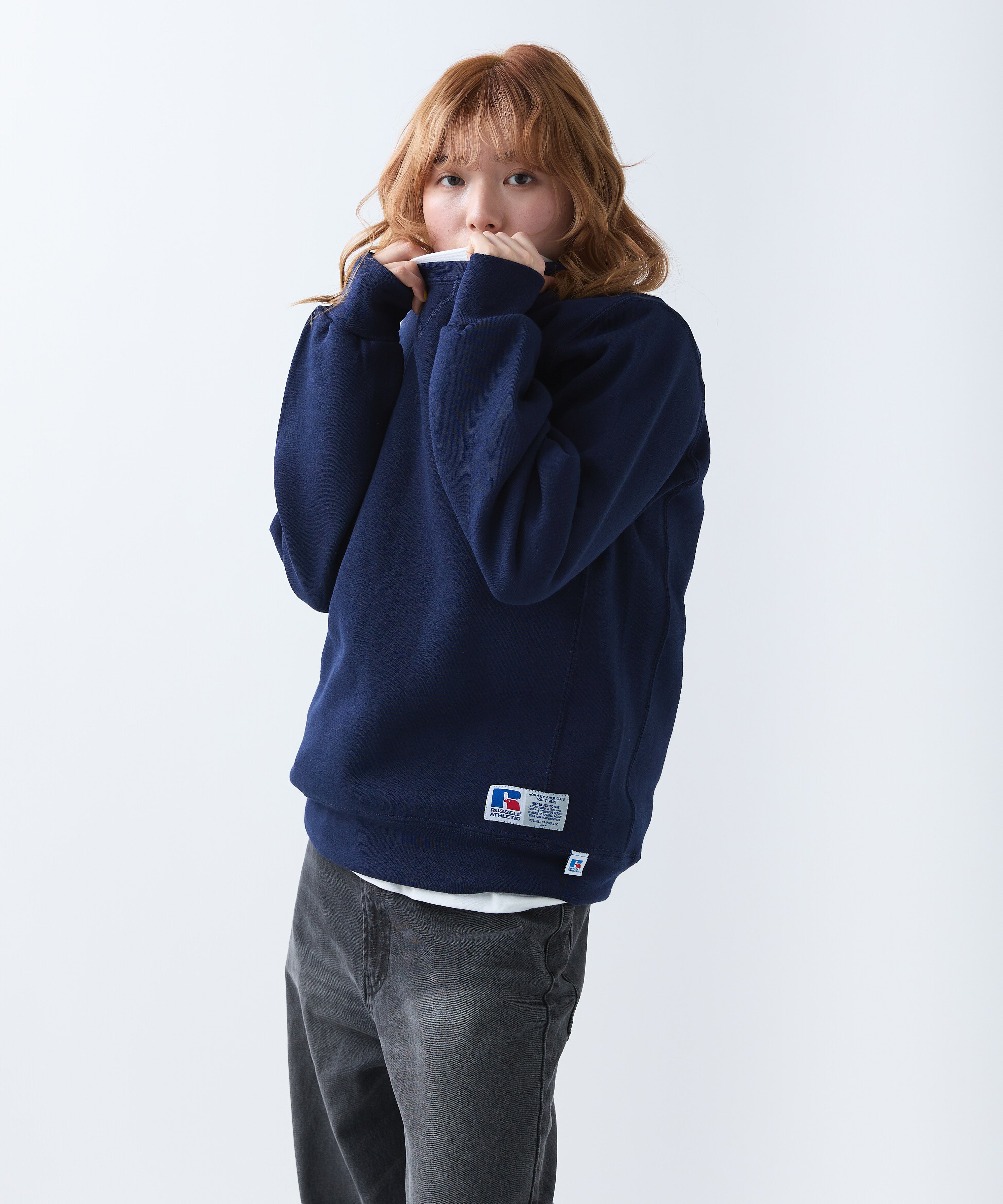 ×RUSSELL ATHLETIC STANDARD CREWNECK SWEAT [ASH]