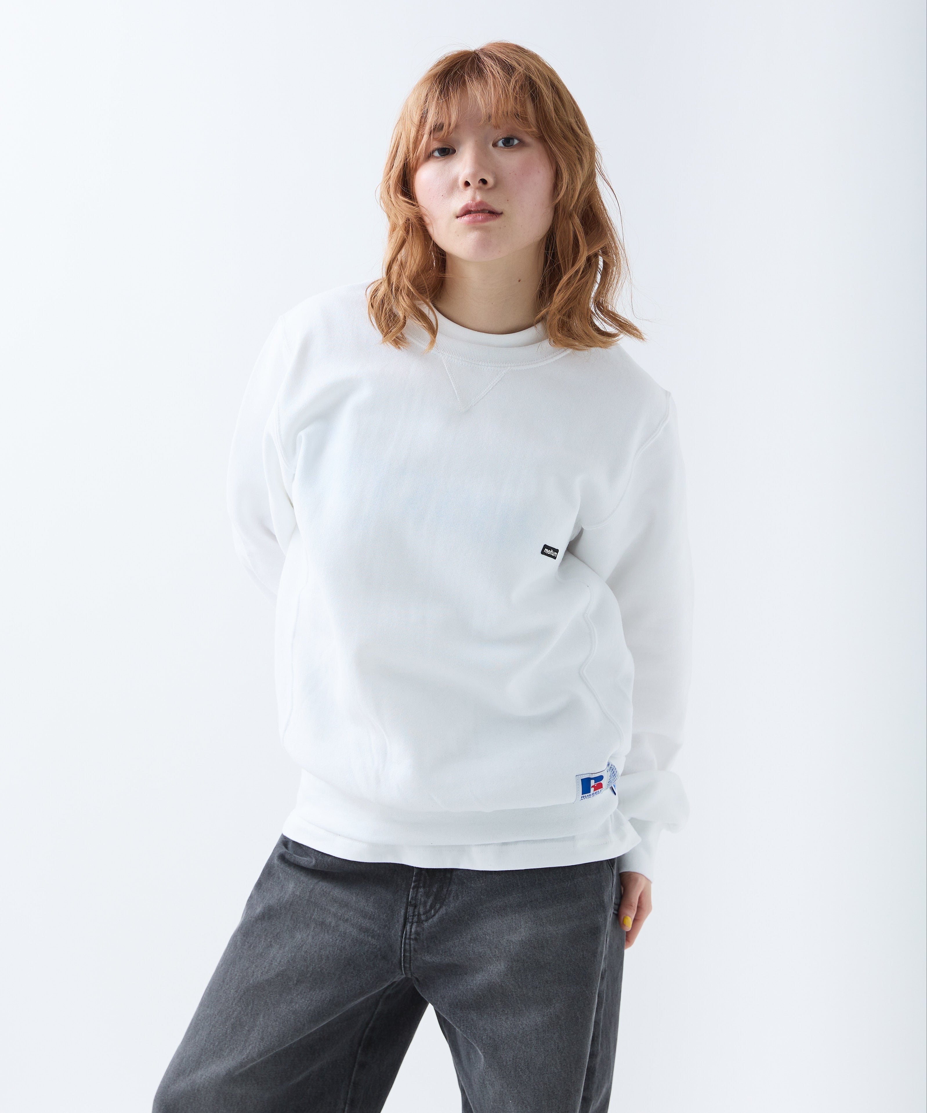 ×RUSSELL ATHLETIC STANDARD CREWNECK SWEAT [ASH]